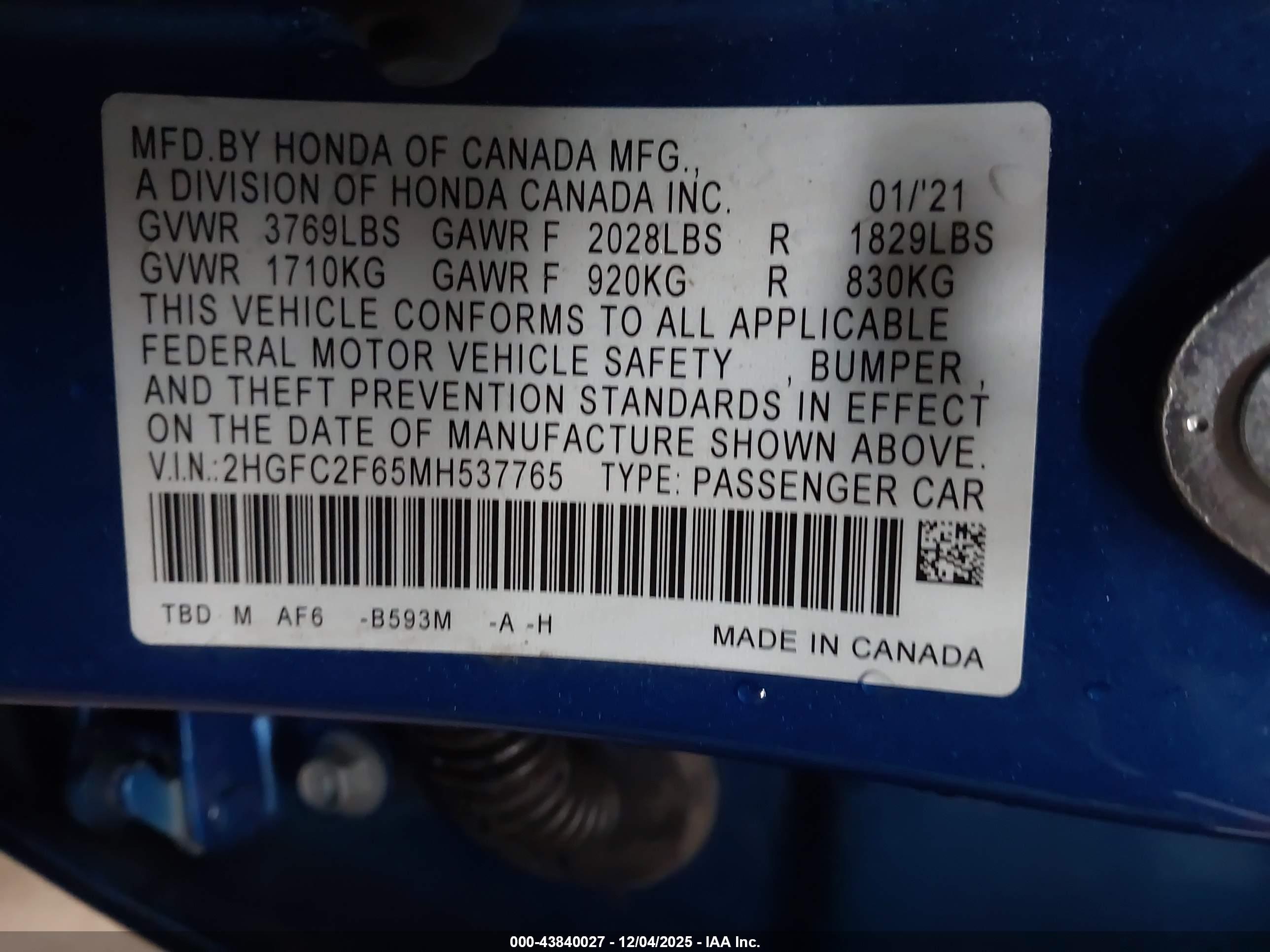 HONDA CIVIC image 9