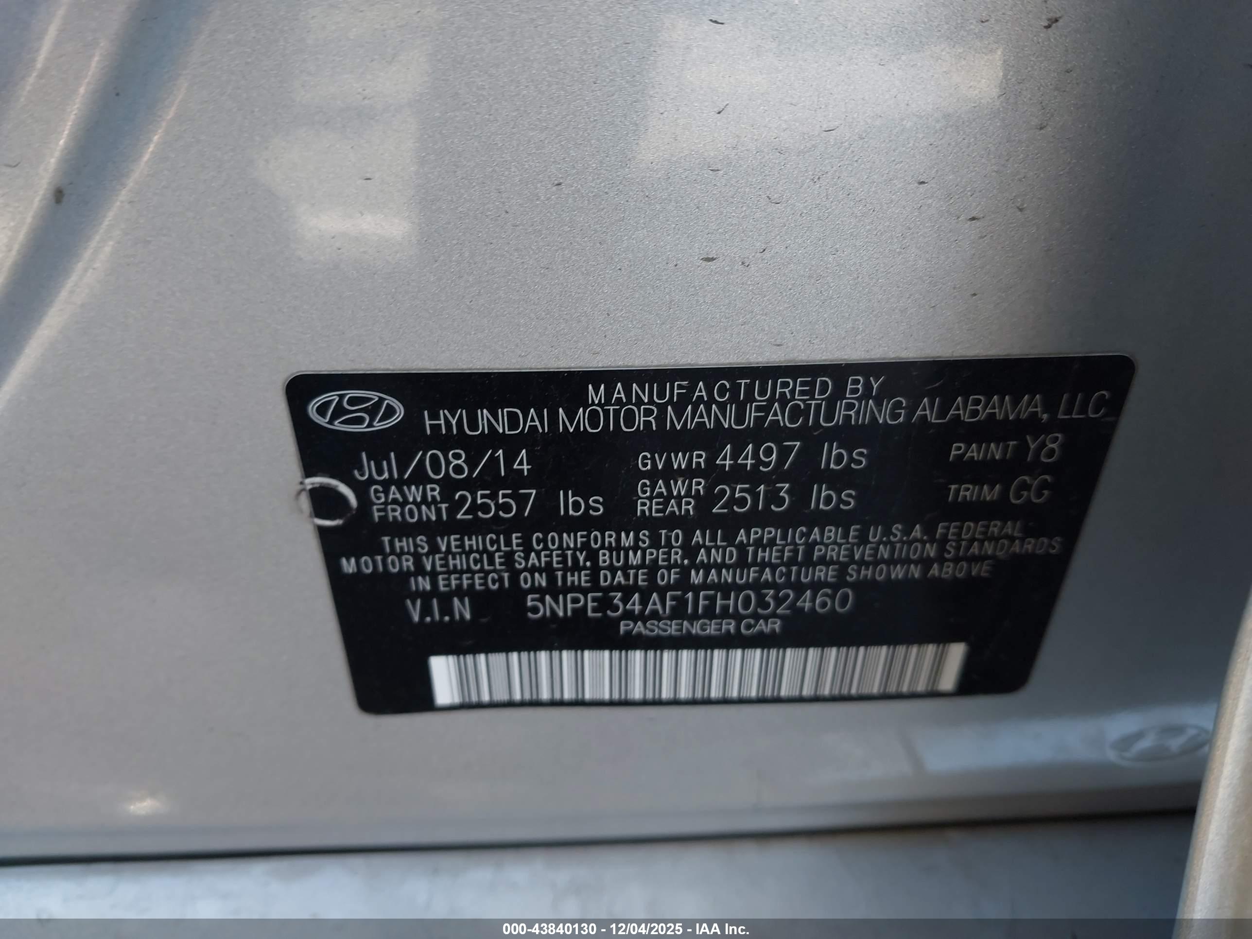 HYUNDAI SONATA image 9