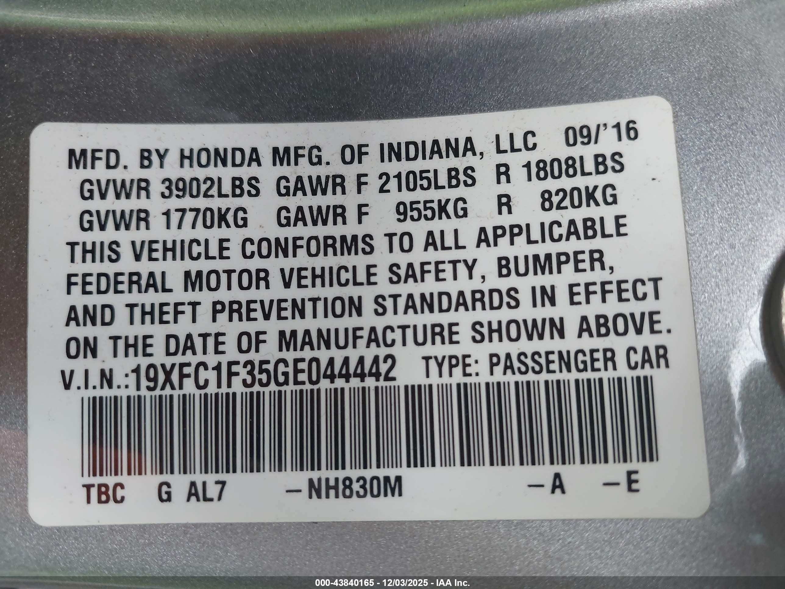 HONDA CIVIC image 9