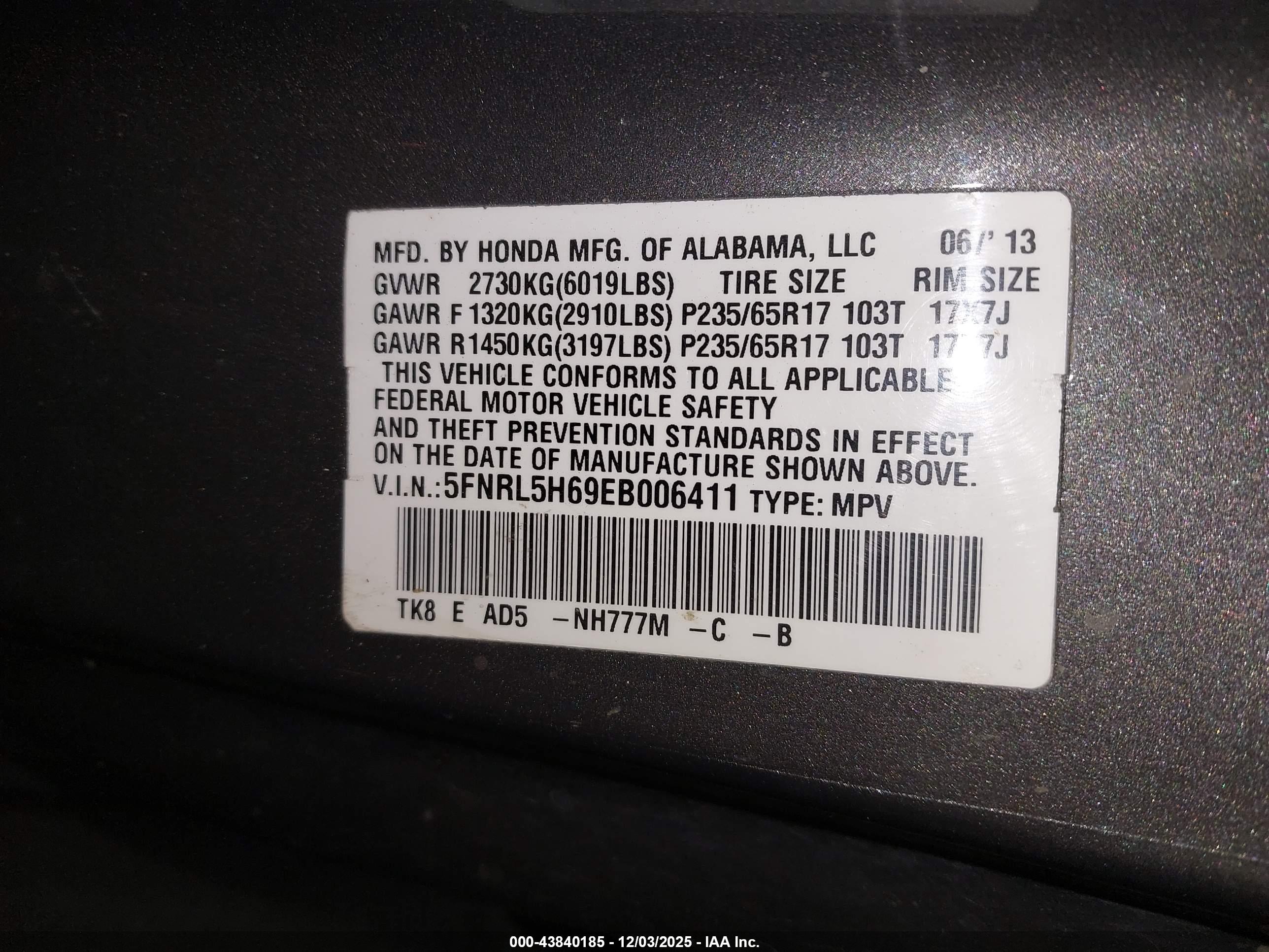 HONDA ODYSSEY image 9