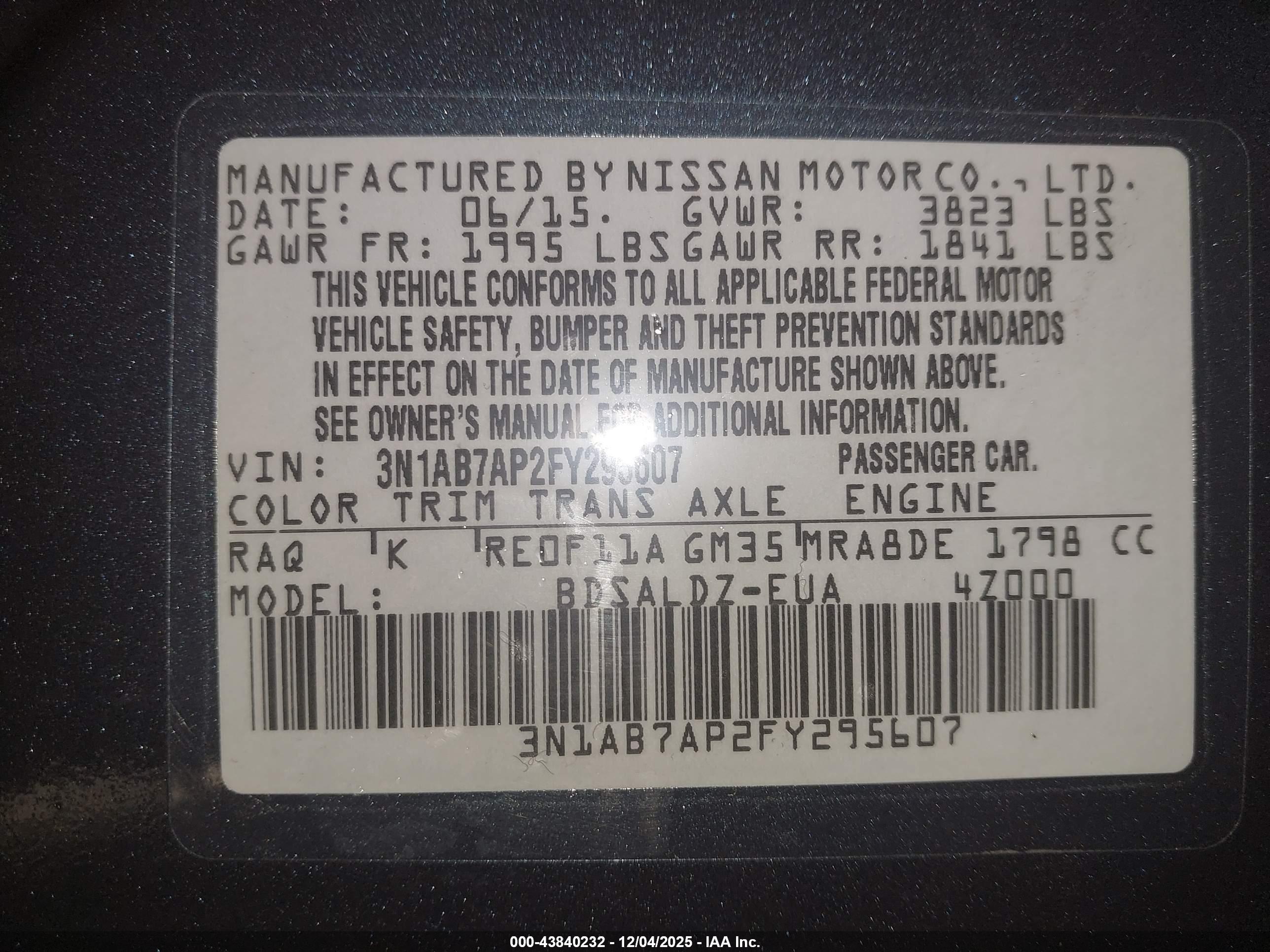 NISSAN SENTRA image 9