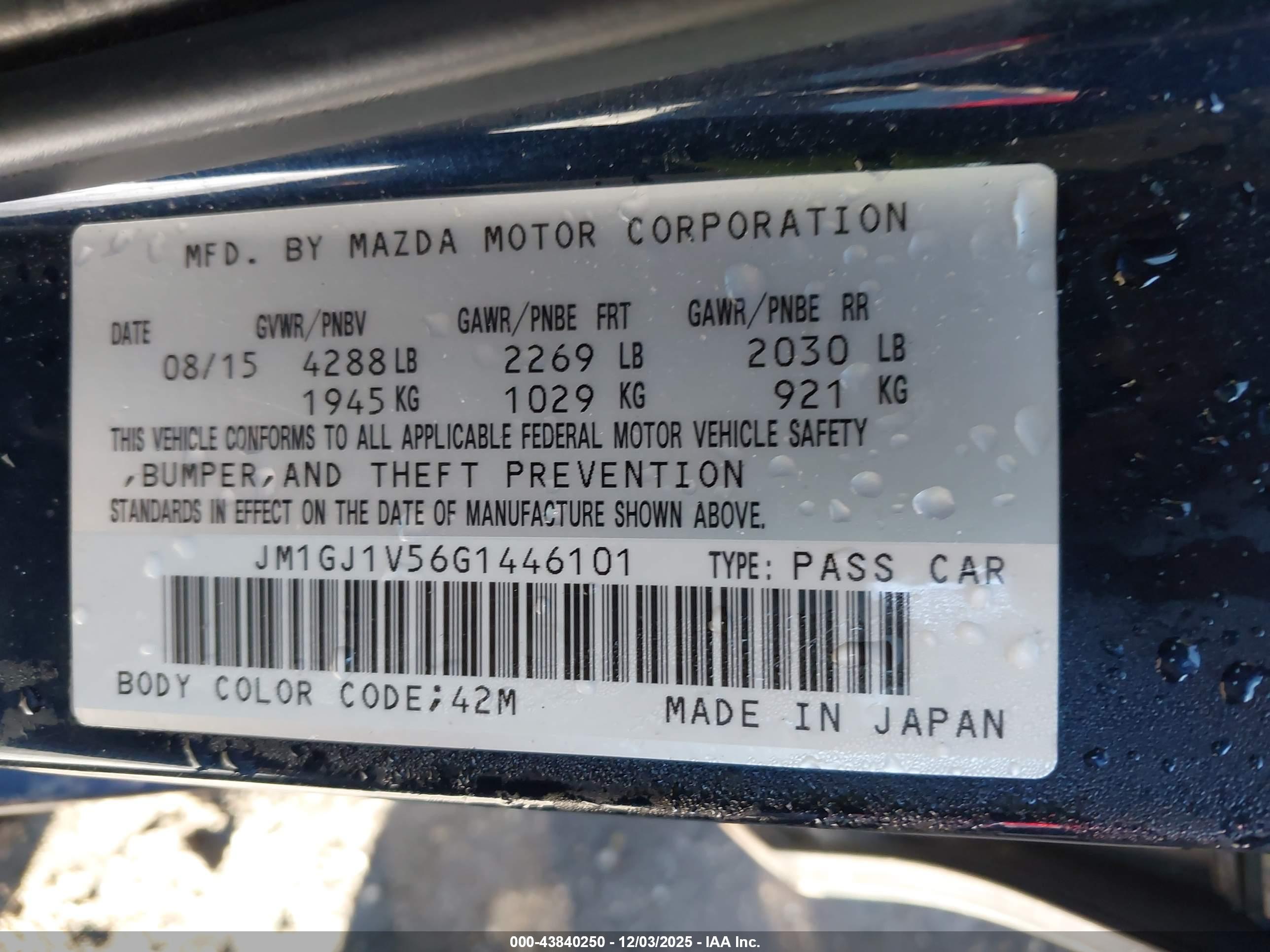 MAZDA MAZDA6 image 9