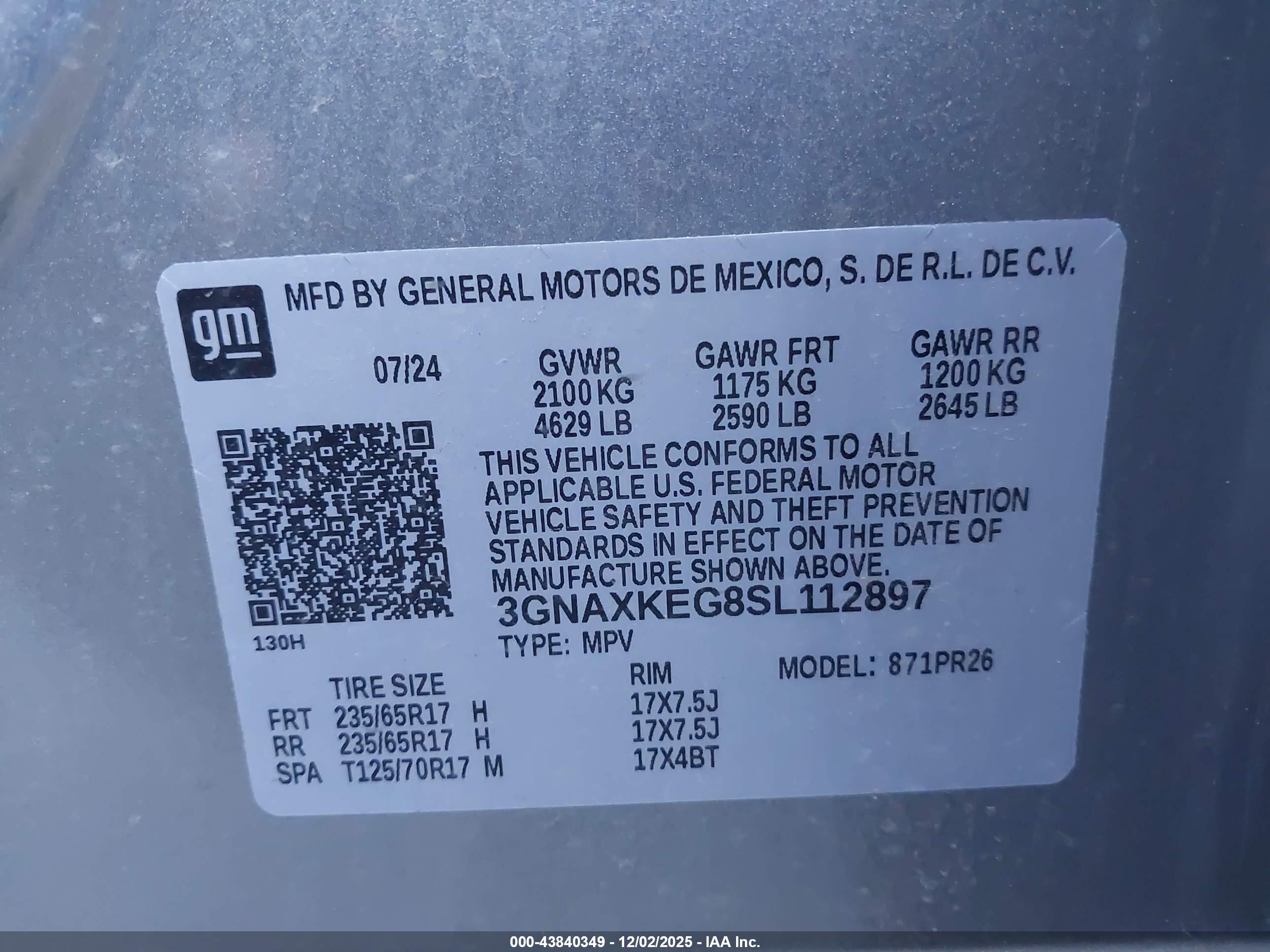CHEVROLET EQUINOX image 9
