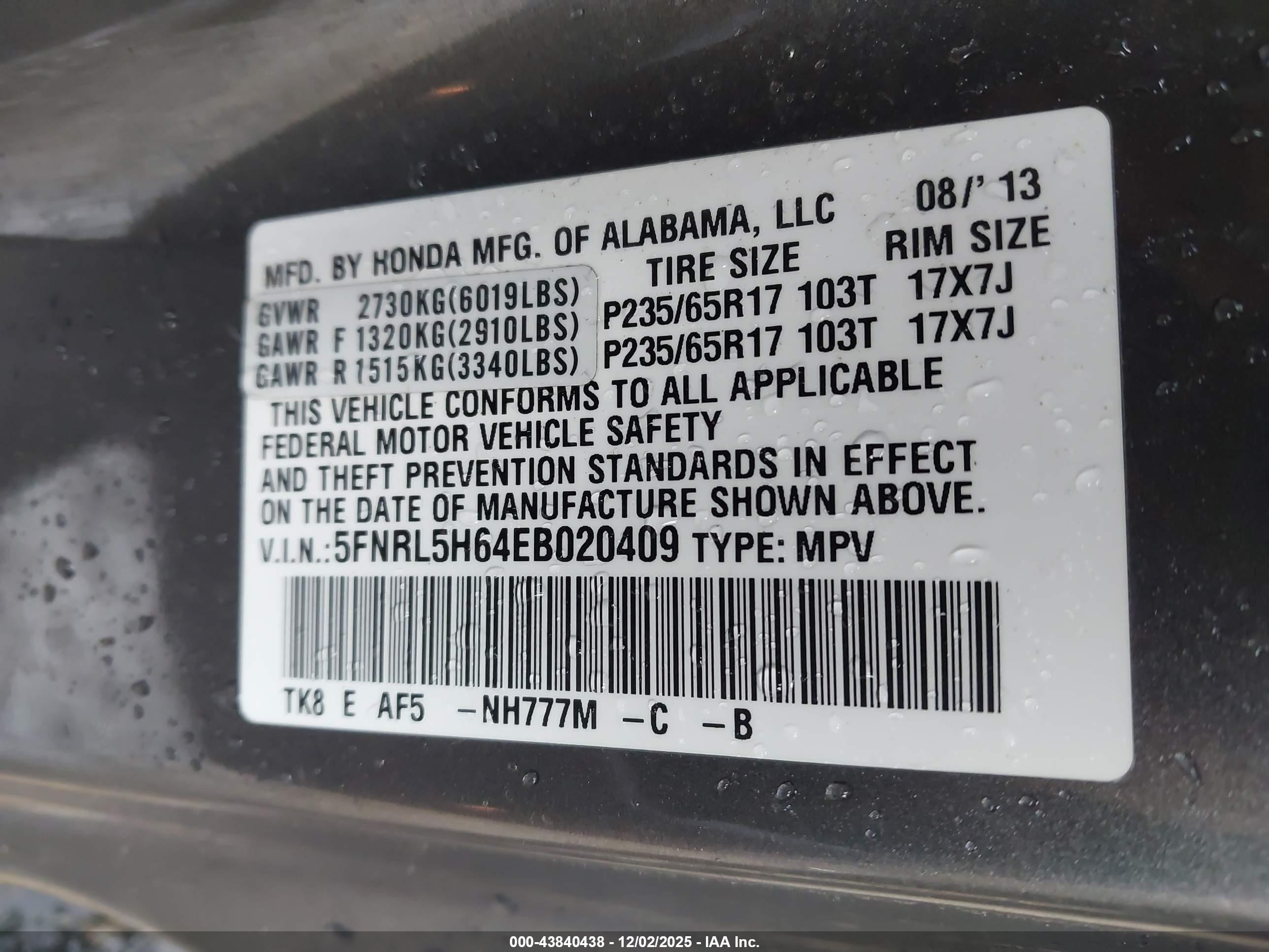 HONDA ODYSSEY image 9