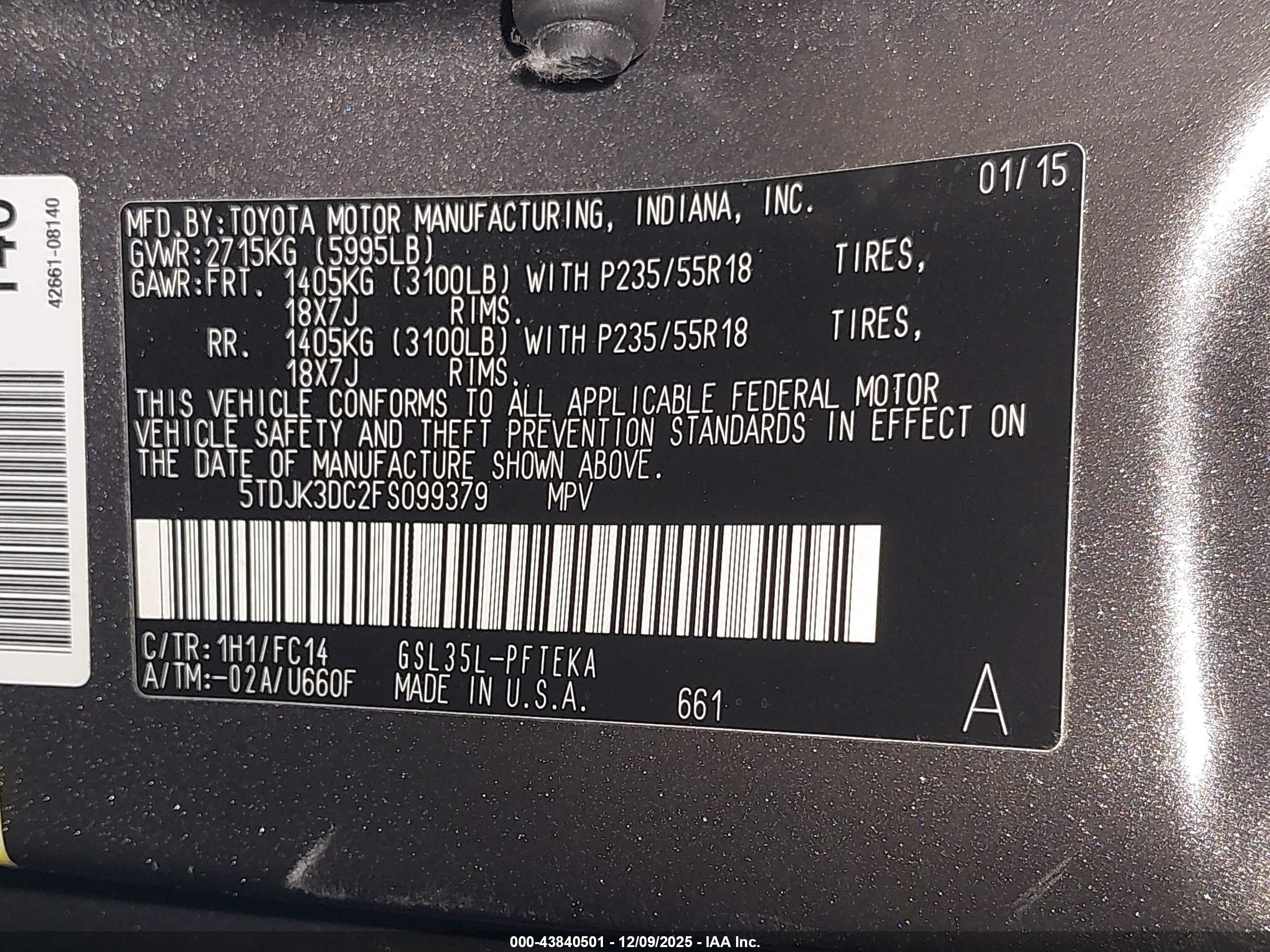 TOYOTA SIENNA image 9