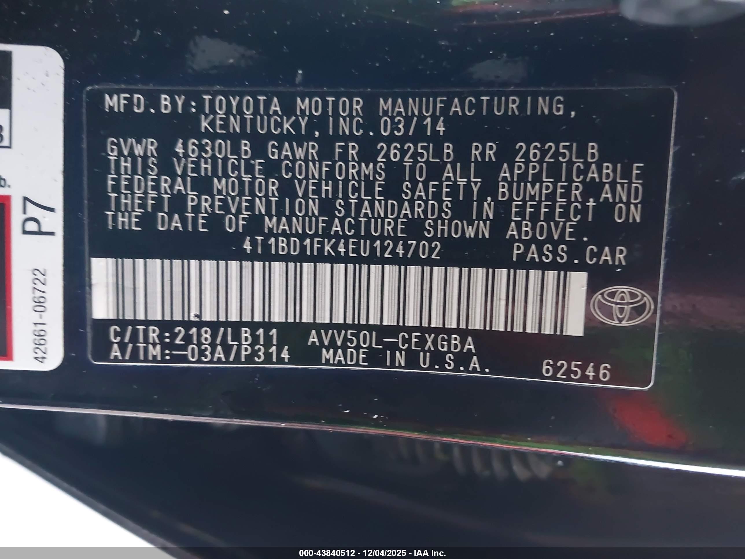 TOYOTA CAMRY image 9