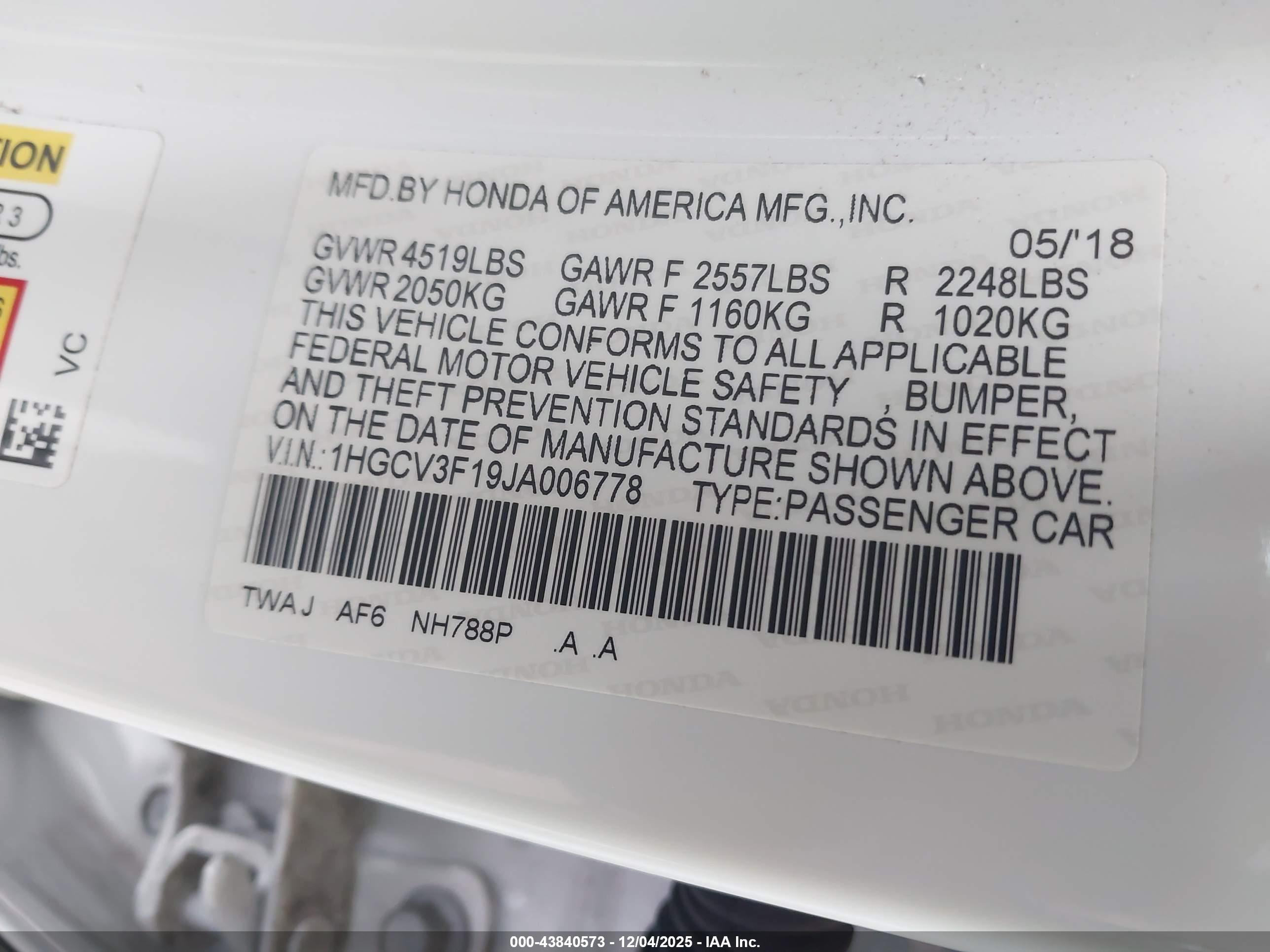 HONDA ACCORD image 9
