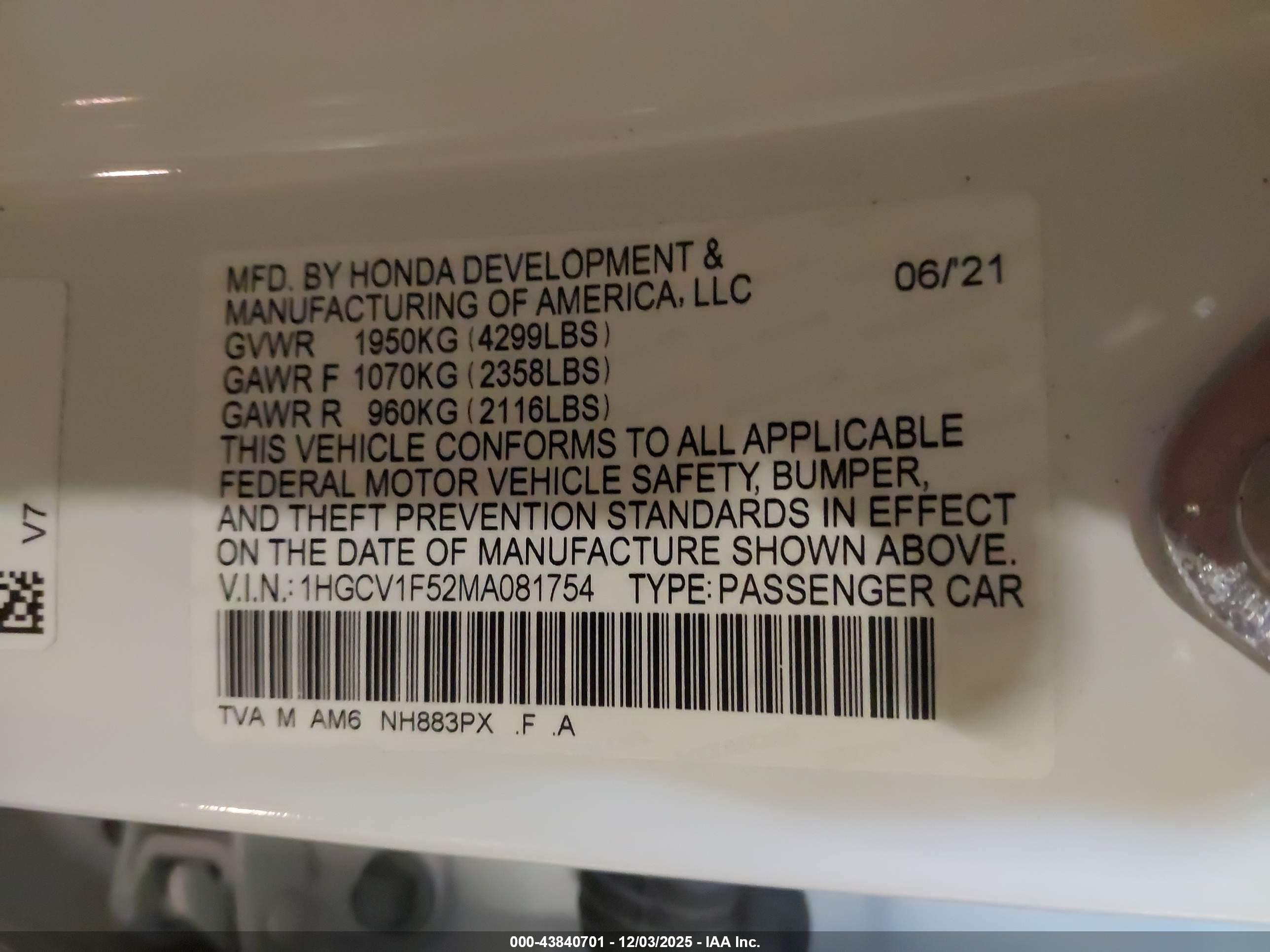 HONDA ACCORD image 9