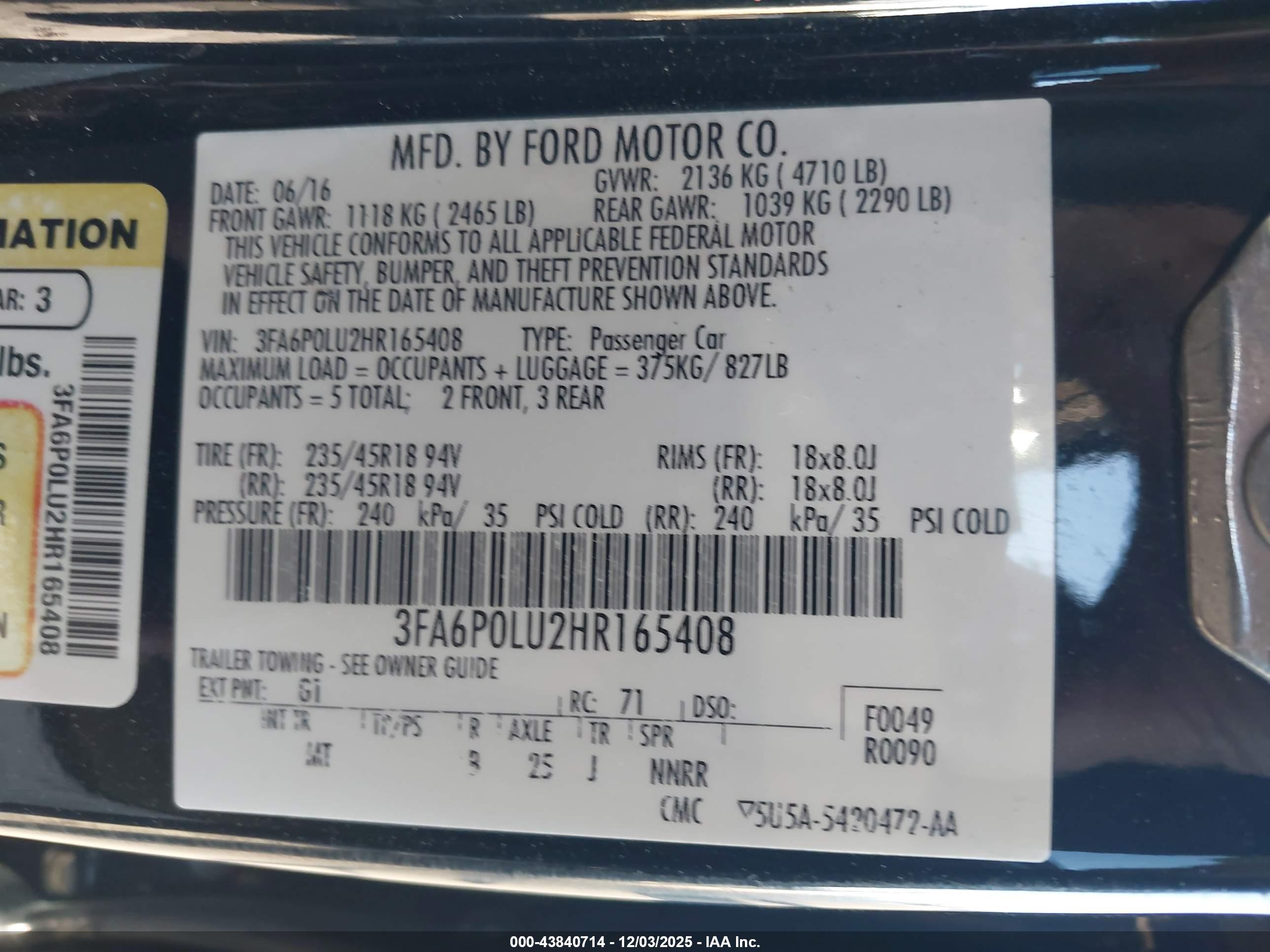 FORD FUSION image 9