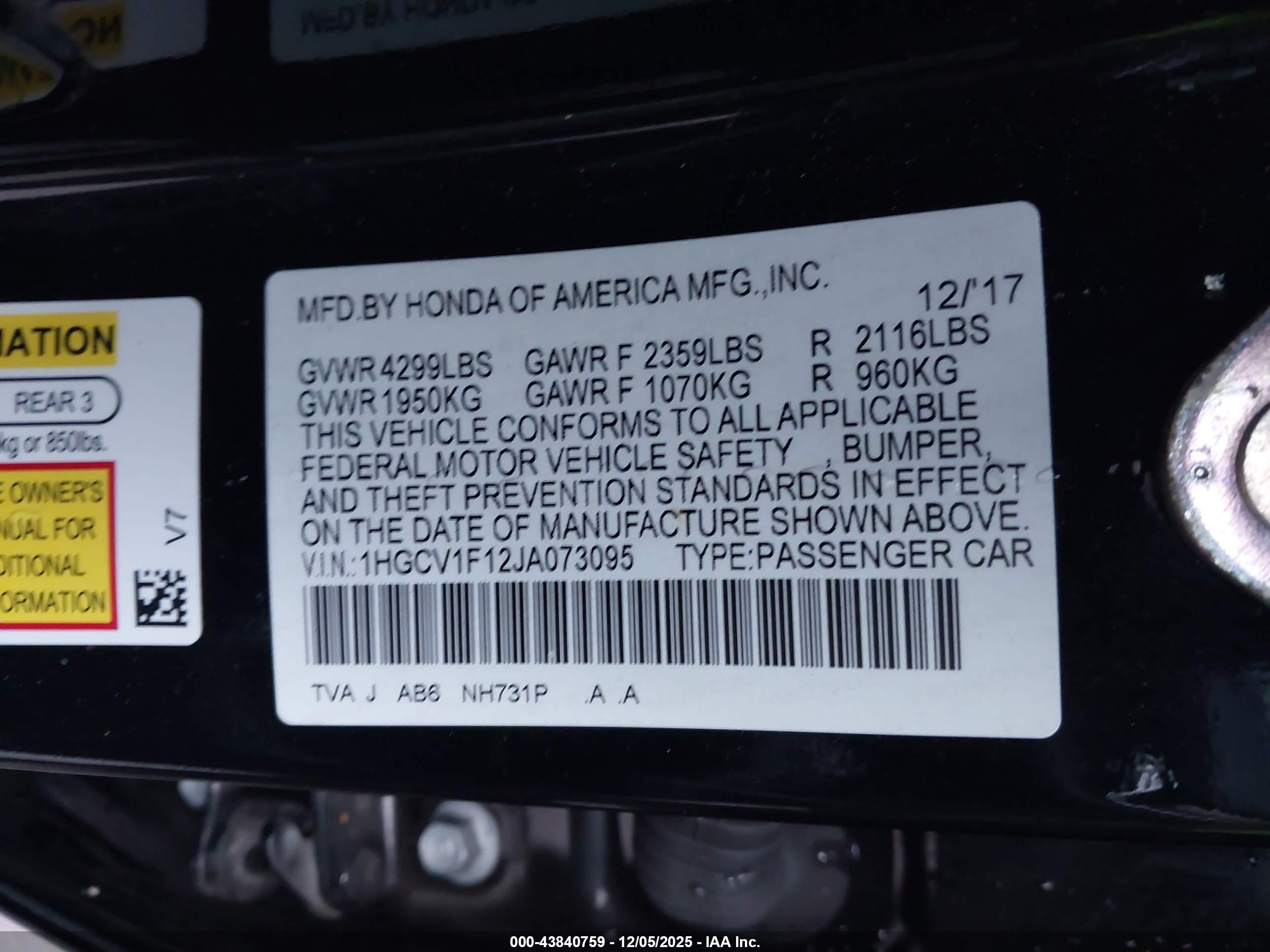 HONDA ACCORD image 9