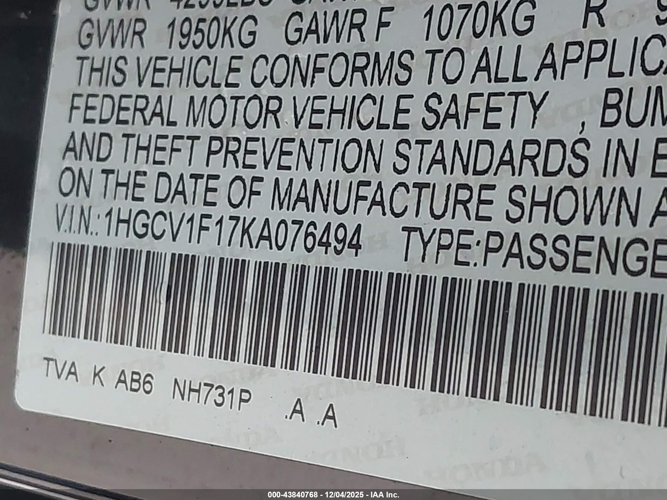 HONDA ACCORD image 9