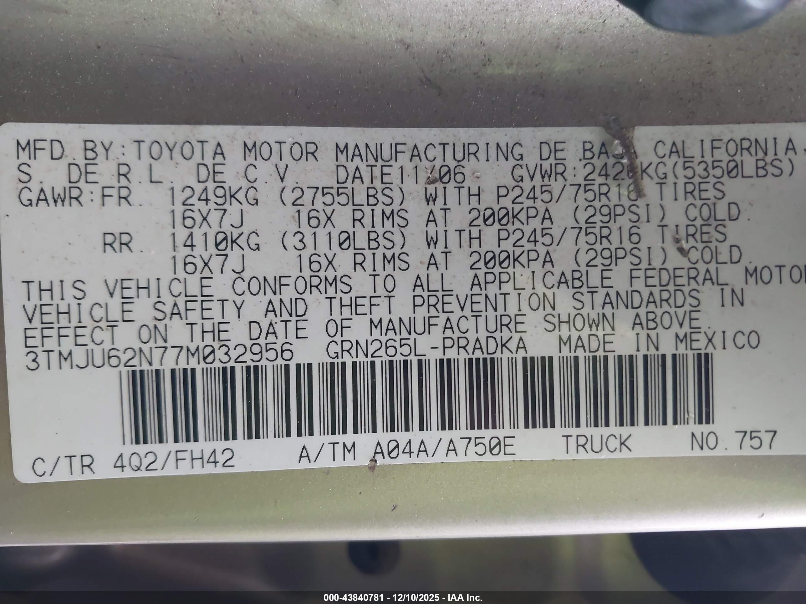 TOYOTA TACOMA image 9