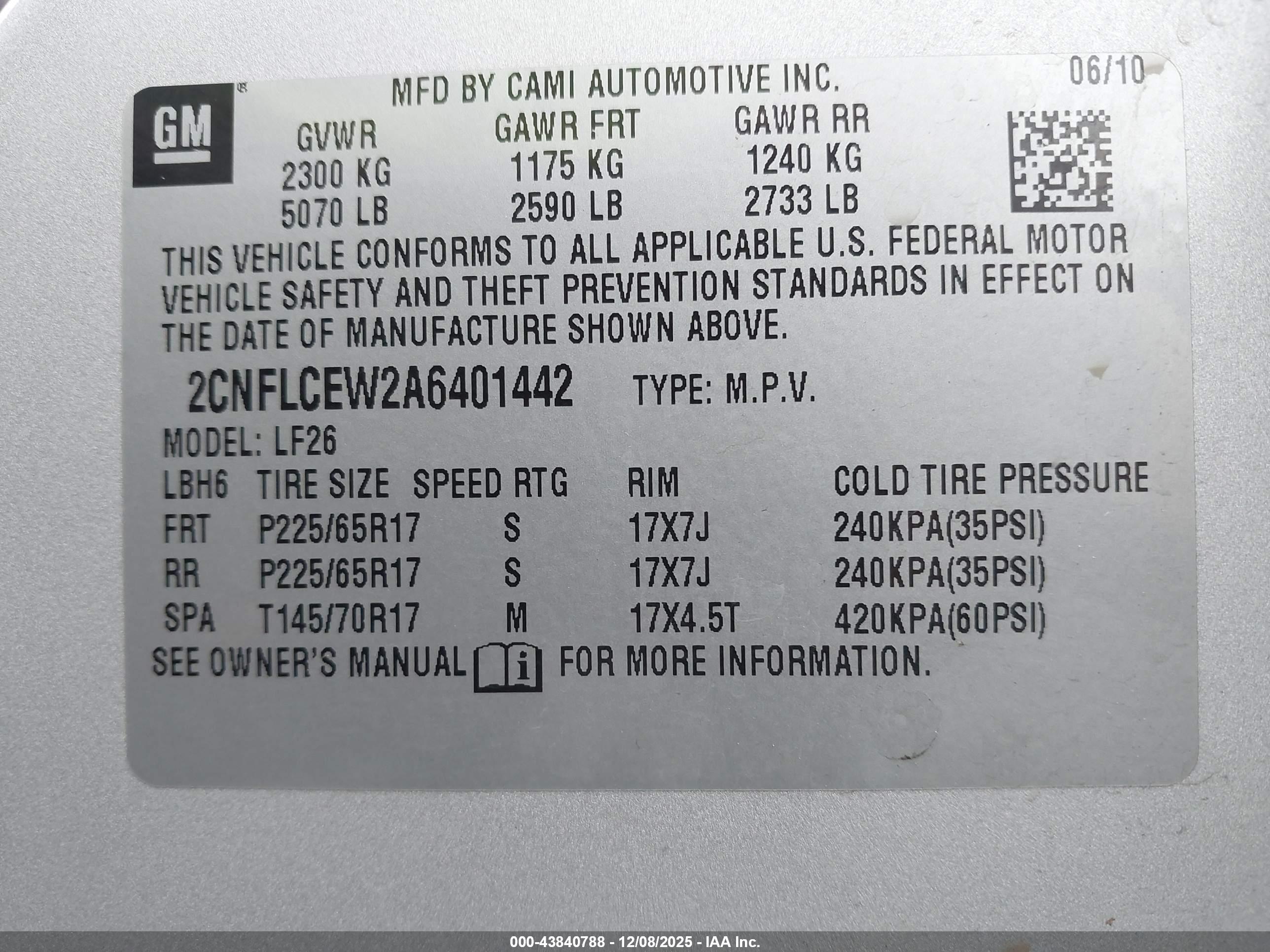 CHEVROLET EQUINOX image 9