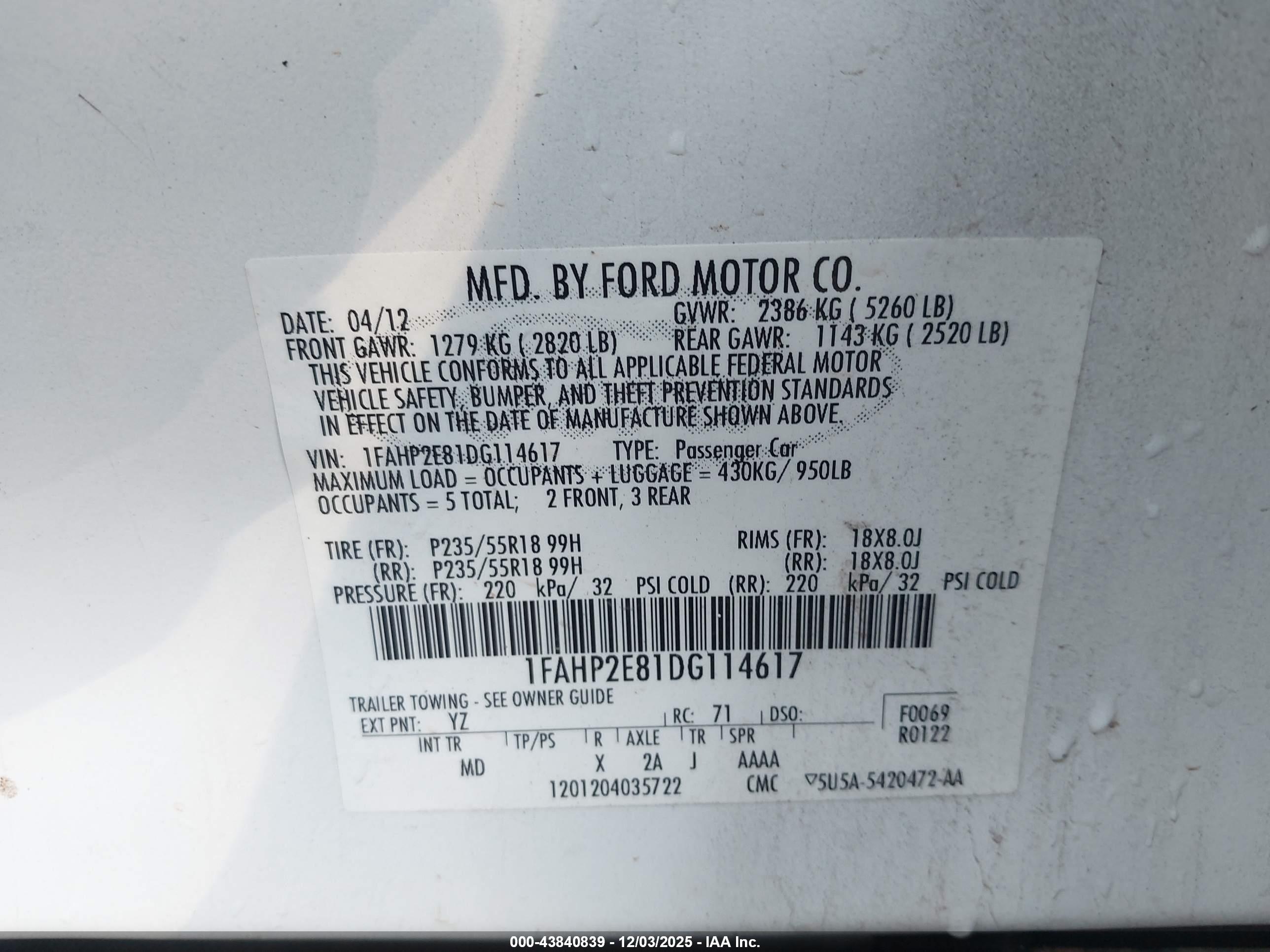 FORD TAURUS image 9