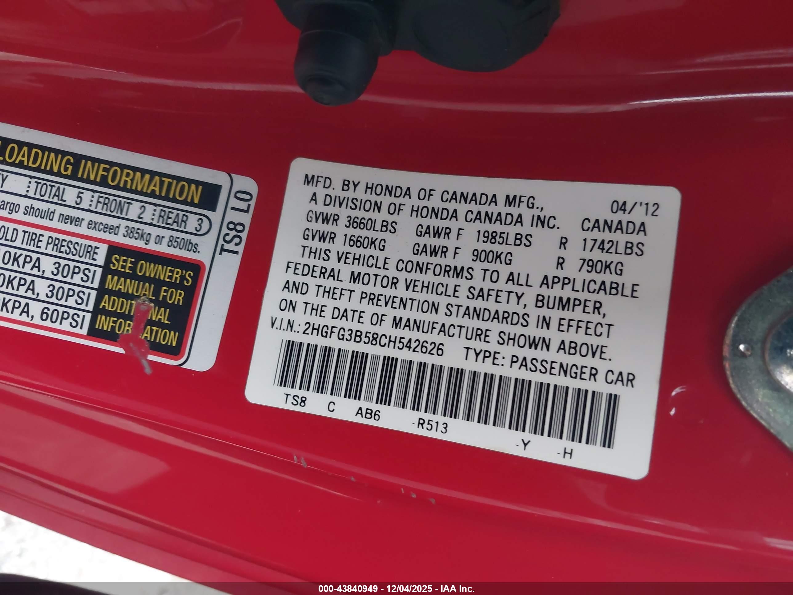 HONDA CIVIC image 9