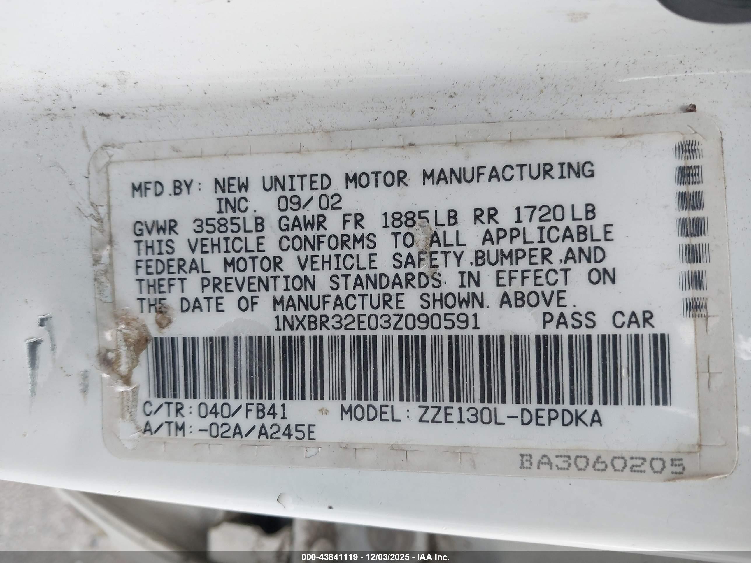 TOYOTA COROLLA image 9