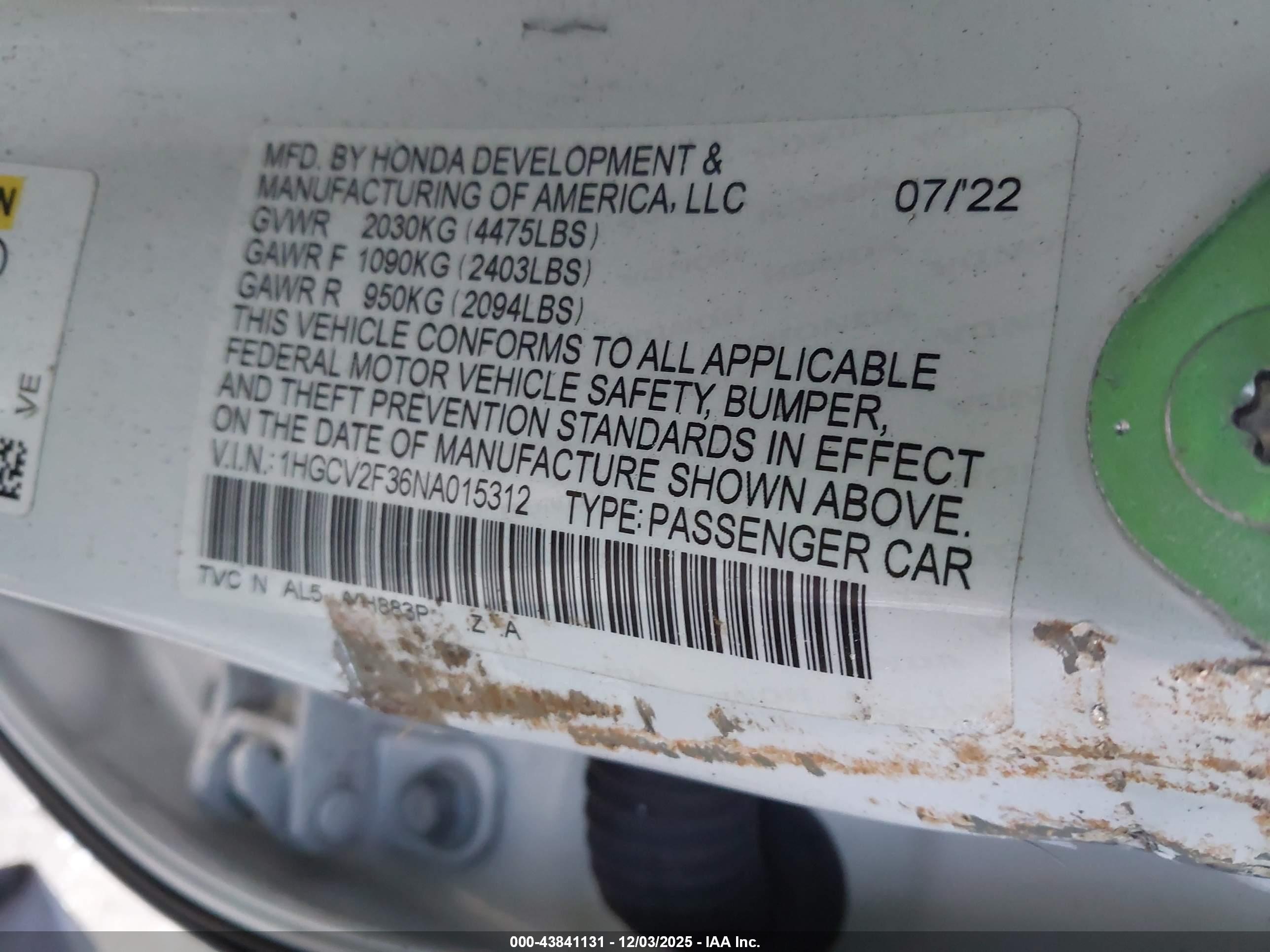 HONDA ACCORD image 9