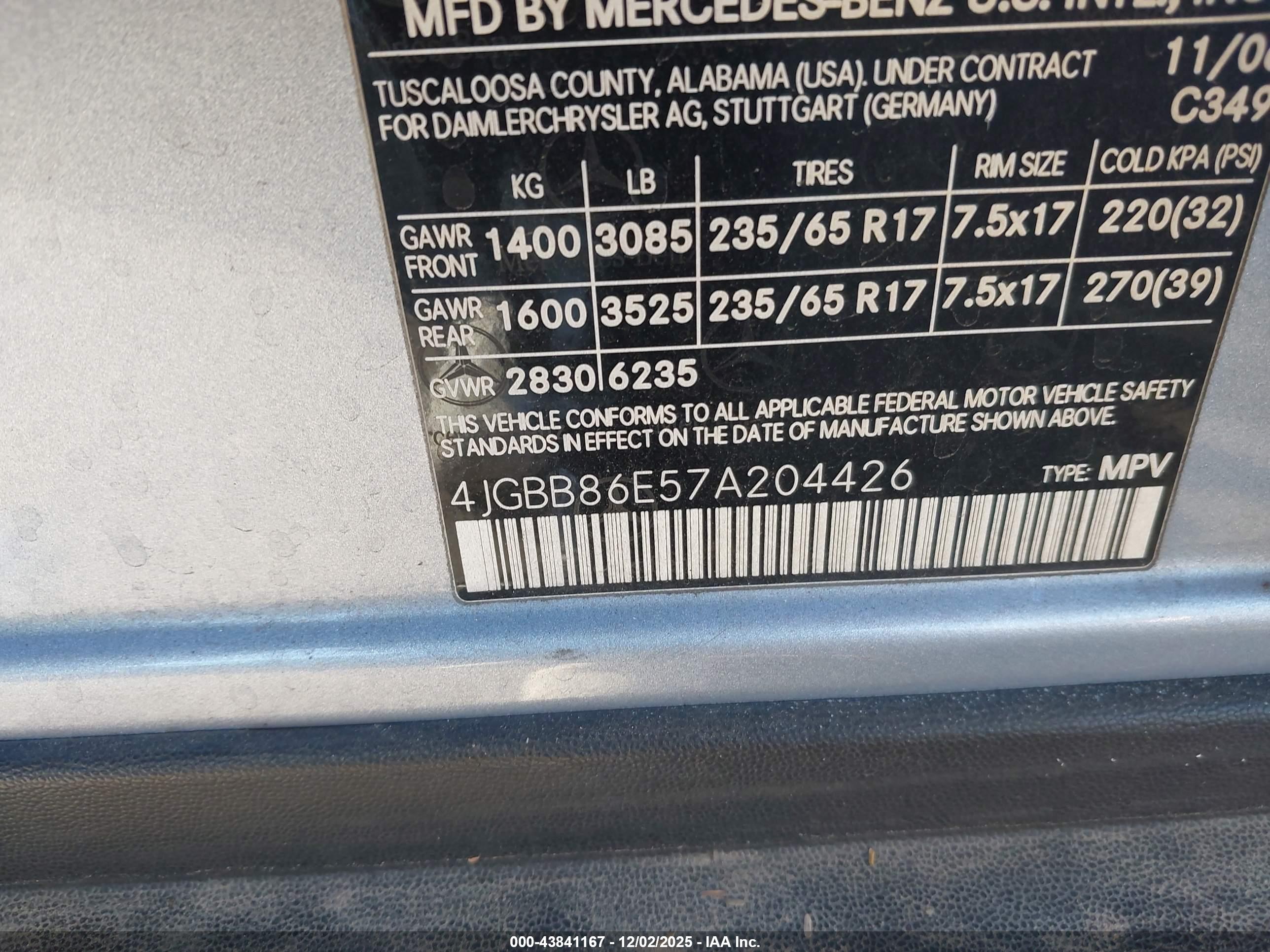 MERCEDES-BENZ ML image 9