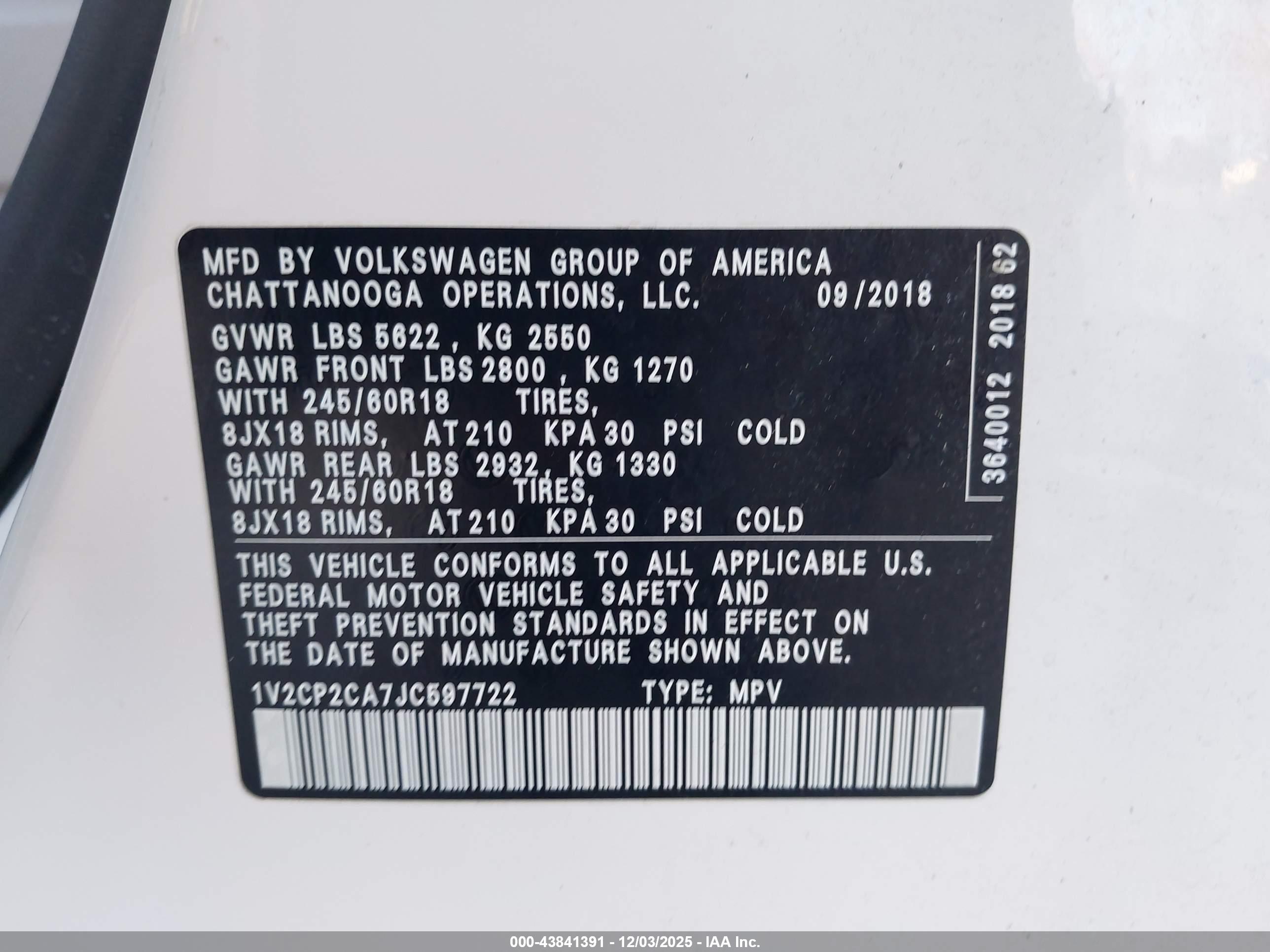 VOLKSWAGEN ATLAS image 9
