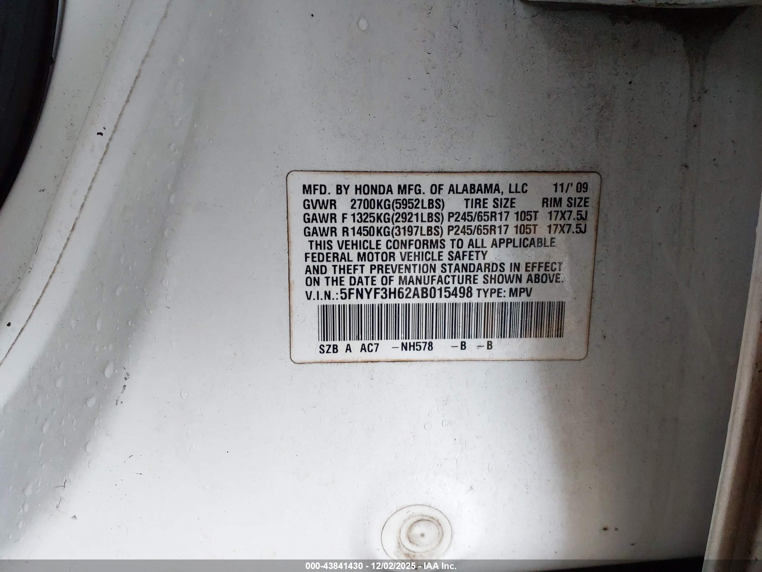 HONDA PILOT image 9