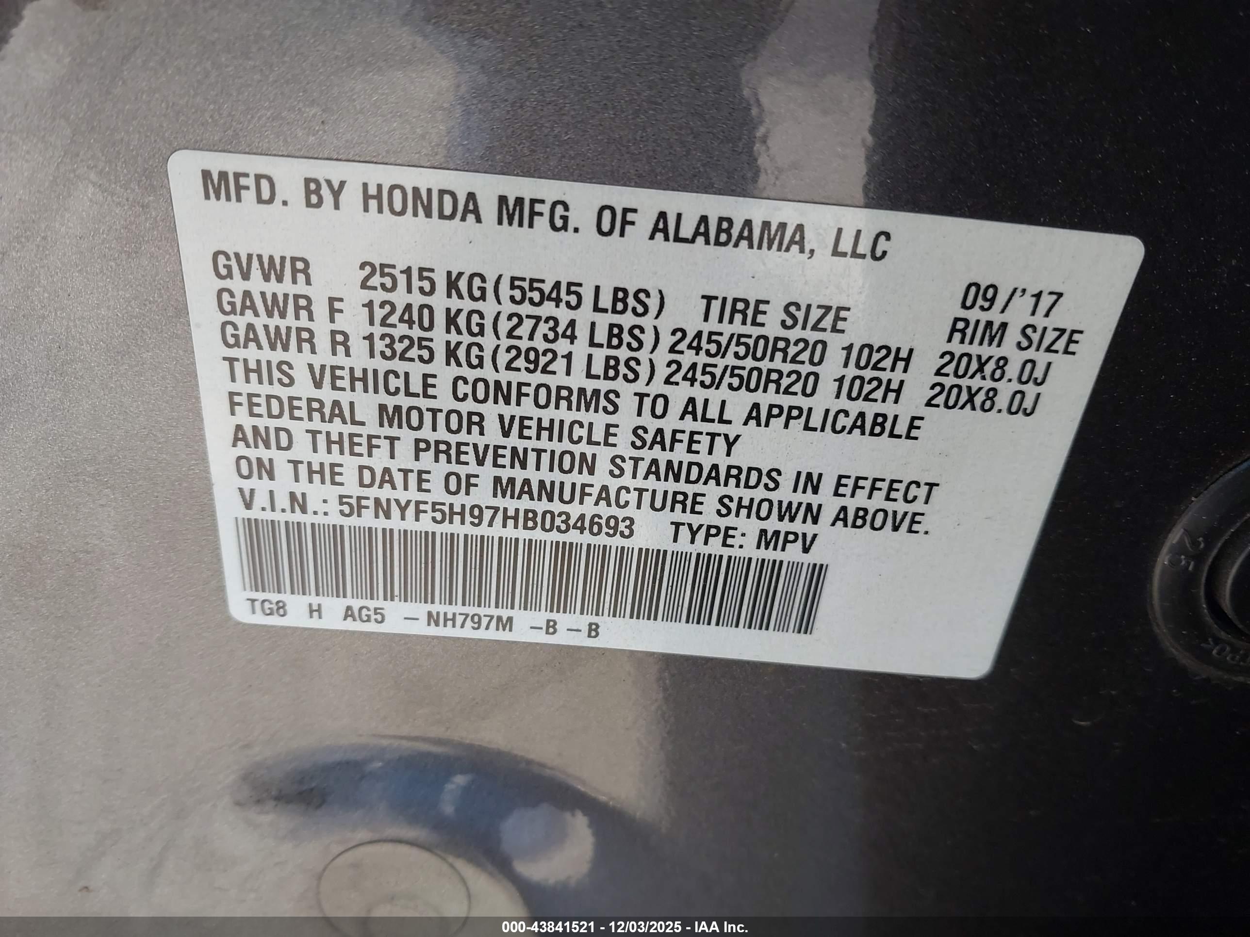 HONDA PILOT image 9