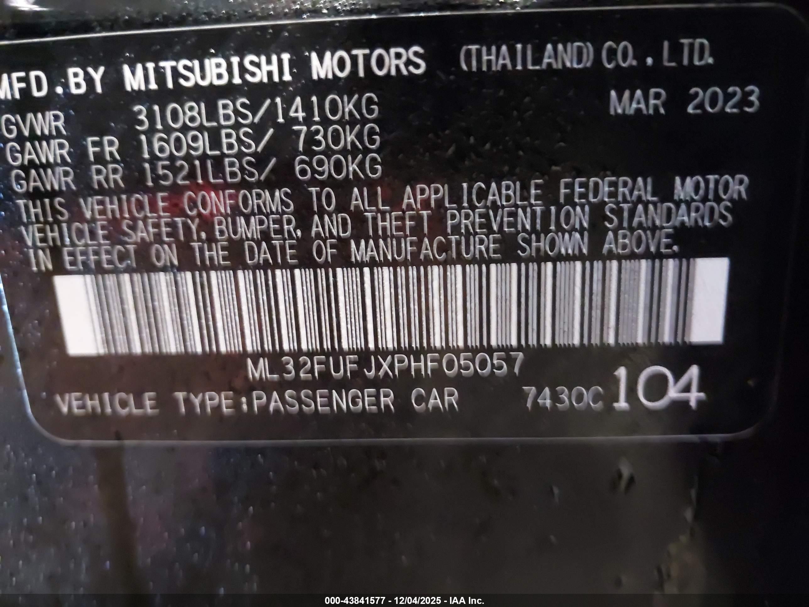 MITSUBISHI MIRAGE image 9