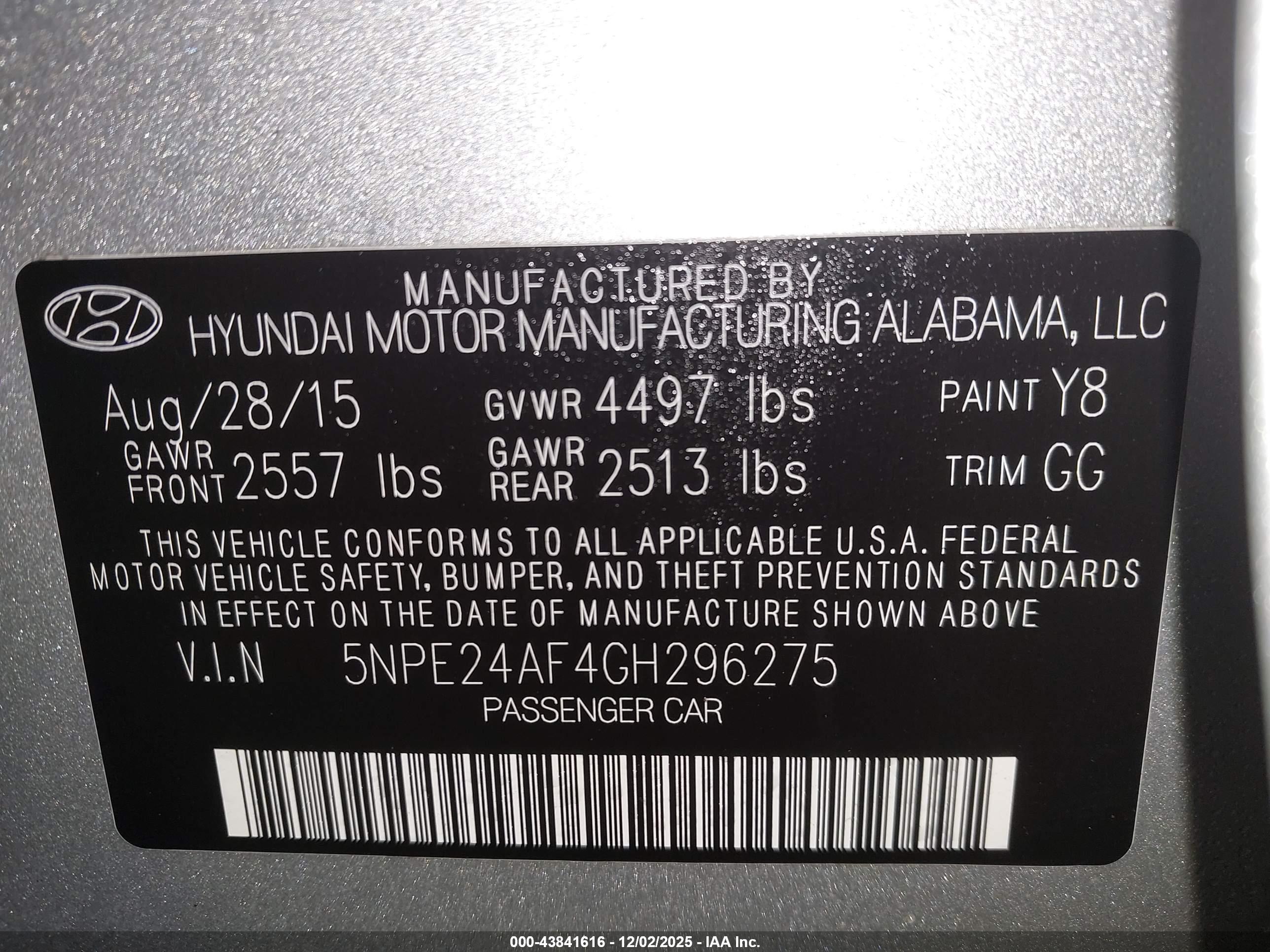 HYUNDAI SONATA image 9