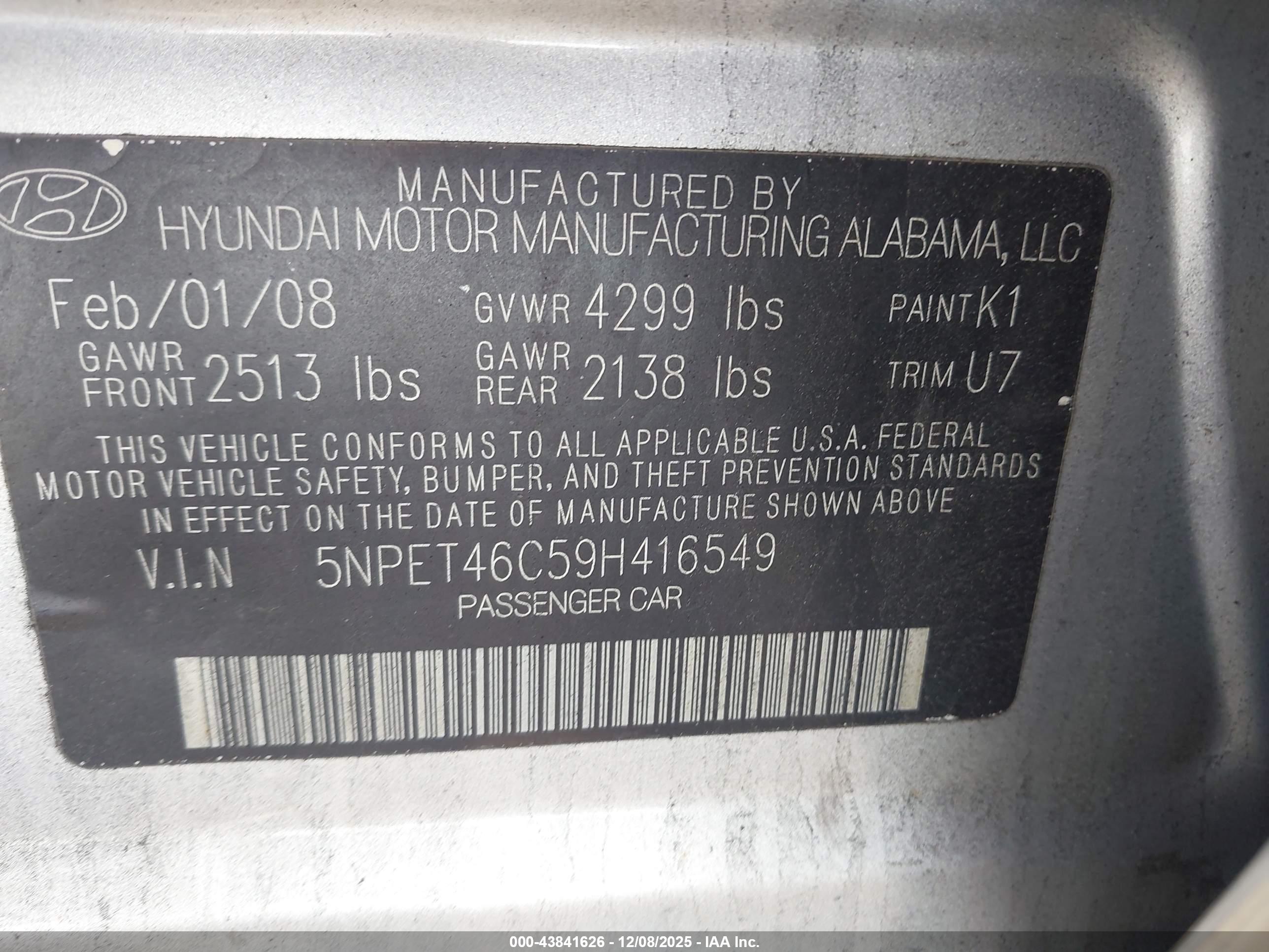 HYUNDAI SONATA image 9
