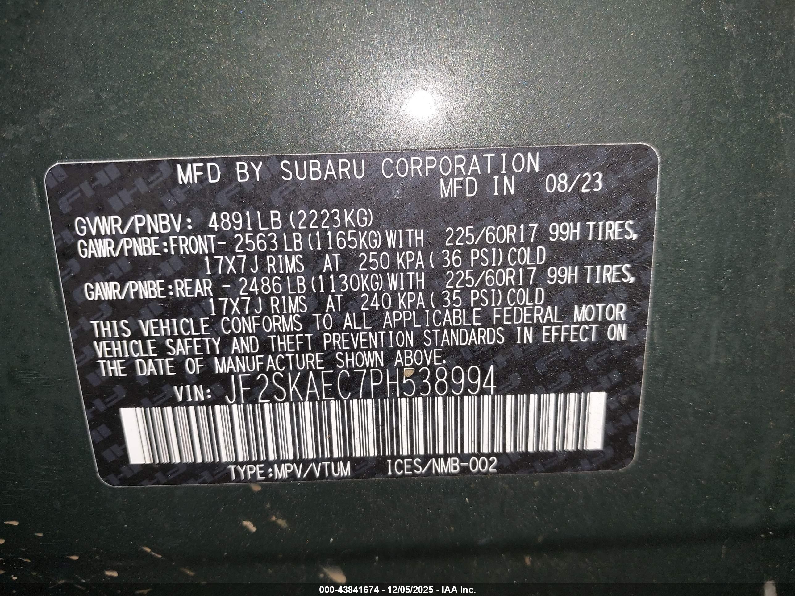 SUBARU FORESTER image 9