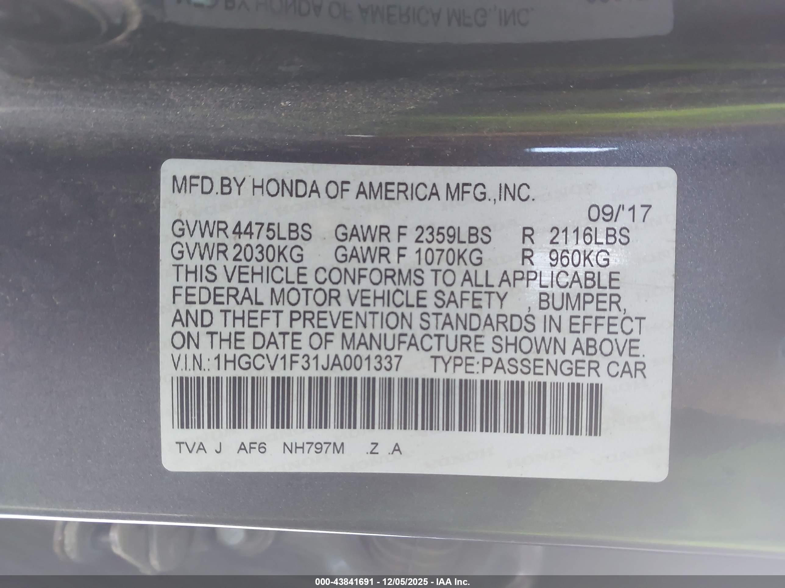 HONDA ACCORD image 9
