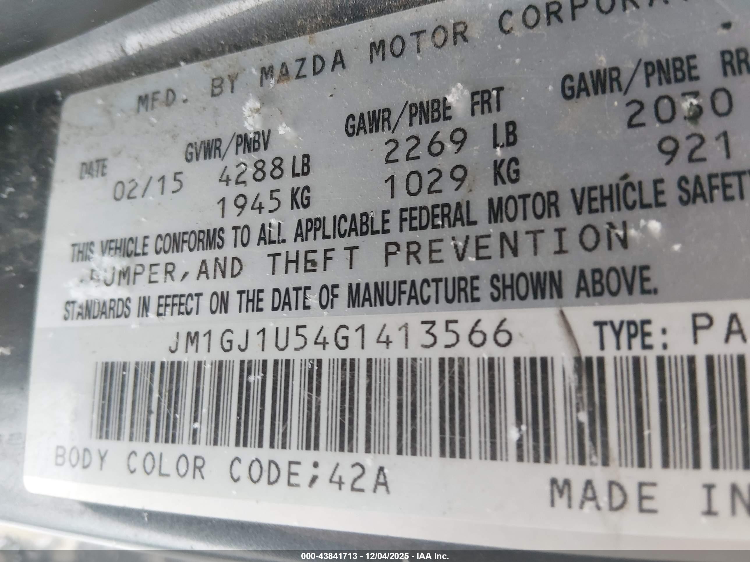 MAZDA MAZDA6 image 9
