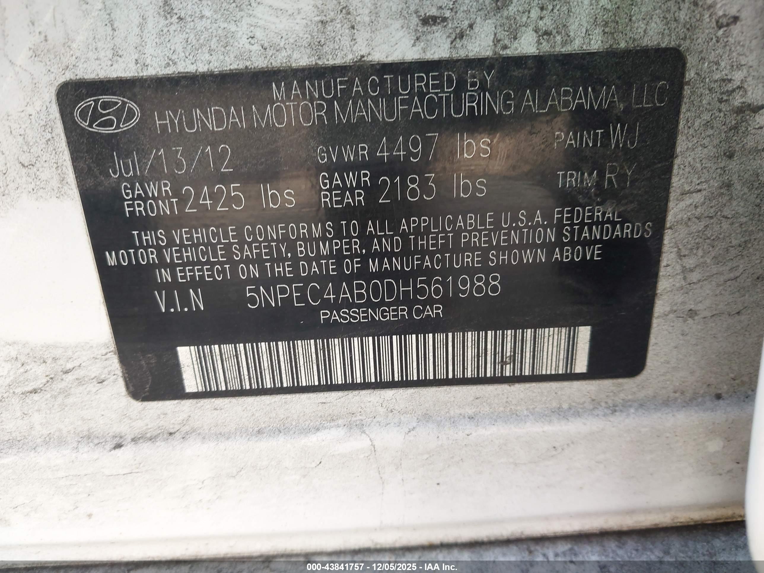 HYUNDAI SONATA image 9