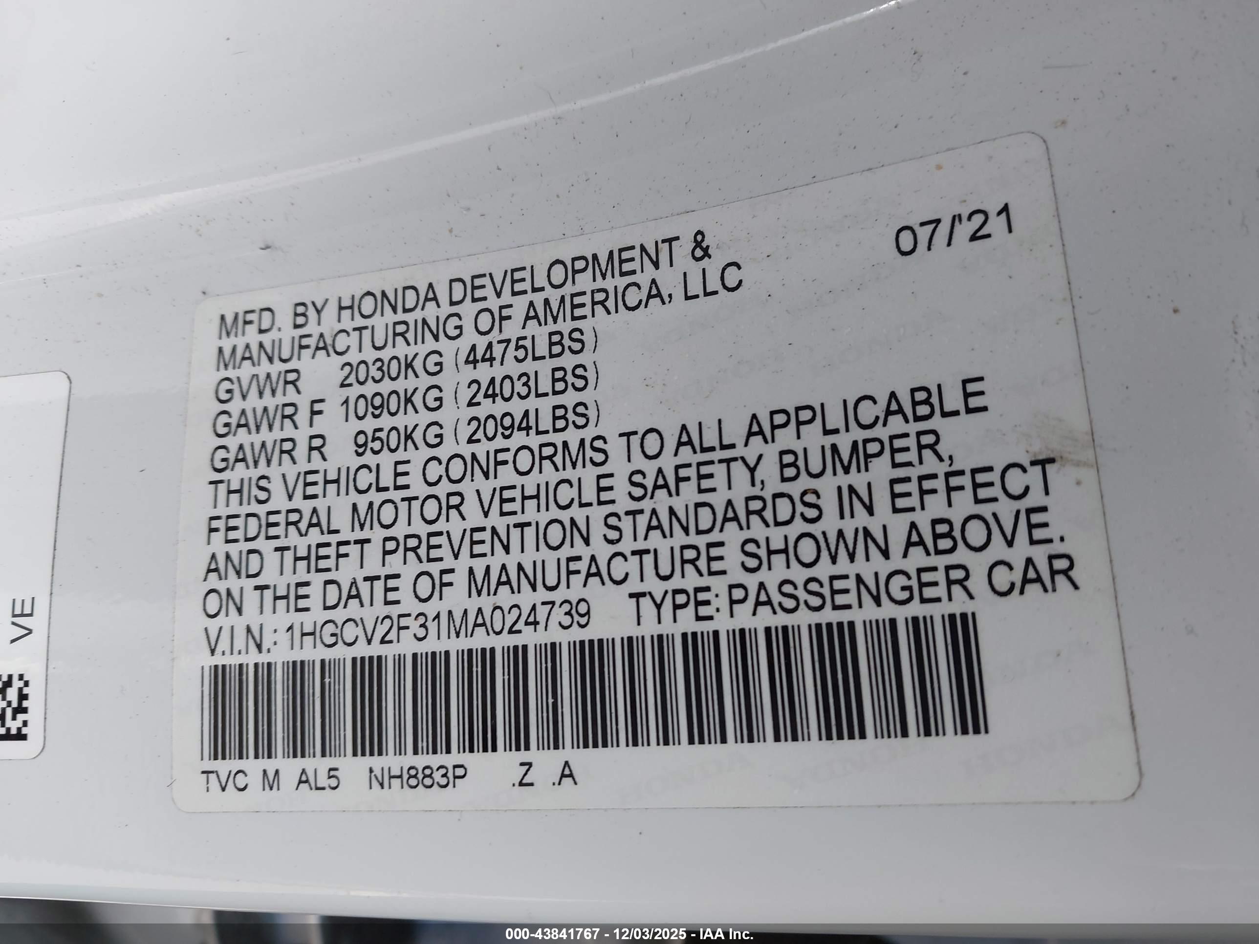 HONDA ACCORD image 9