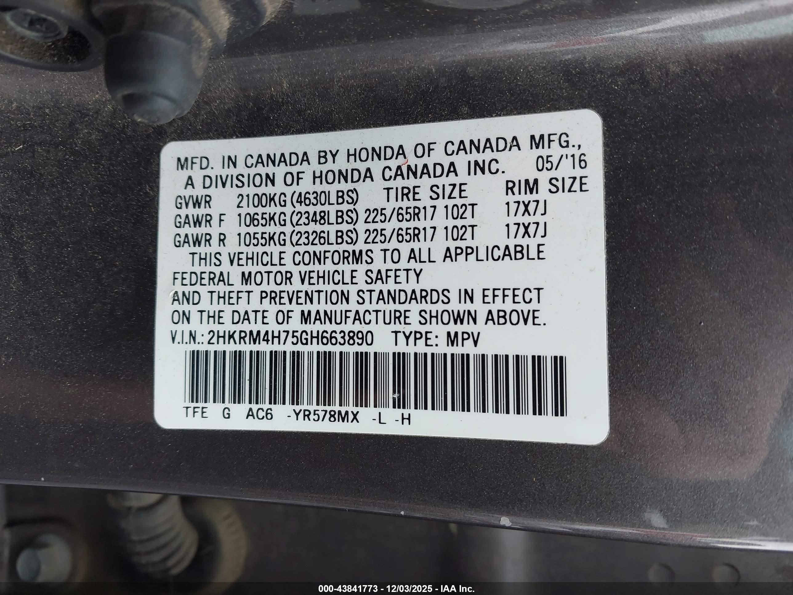 HONDA CR-V image 9