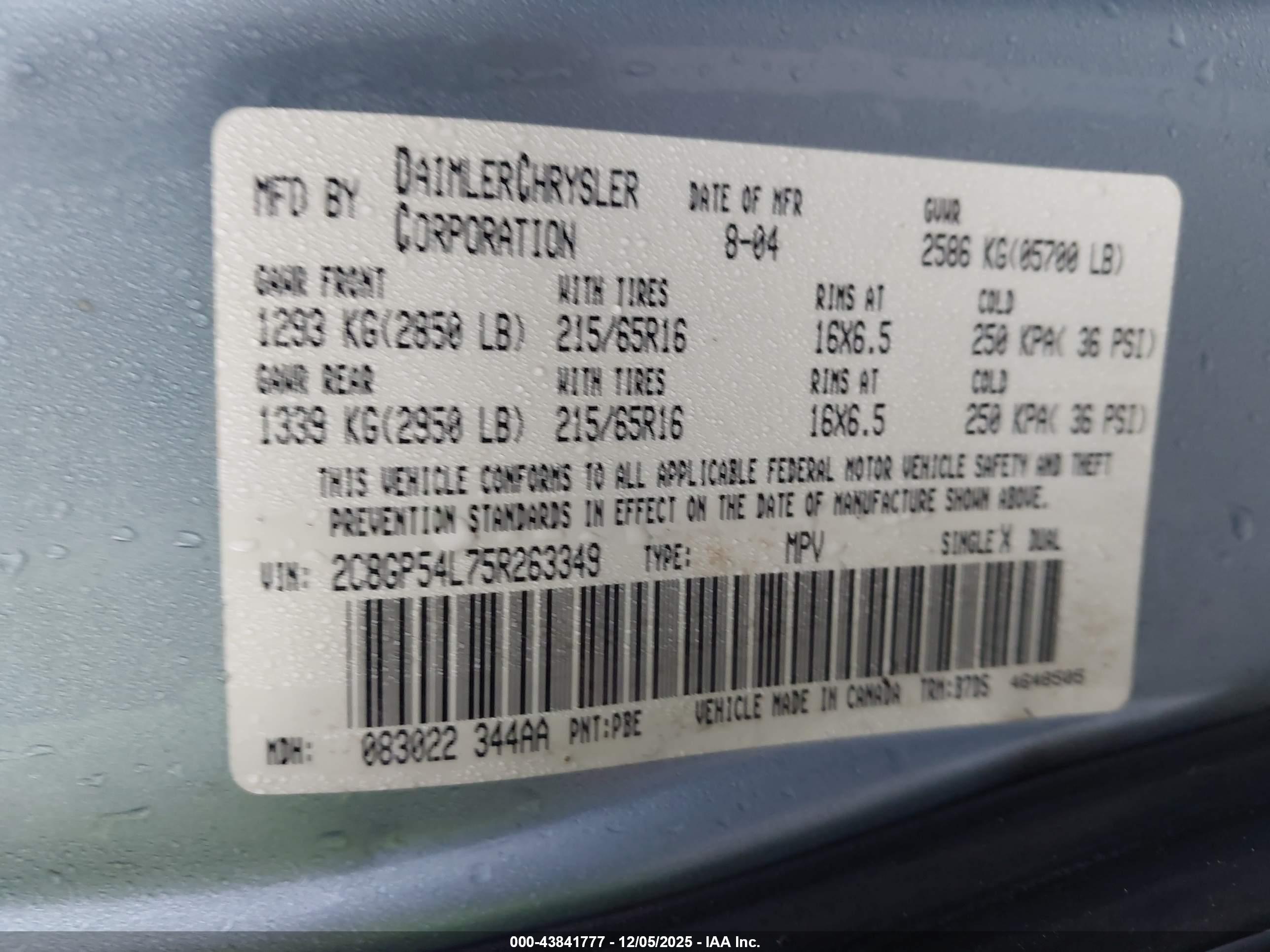 CHRYSLER TOWN image 9