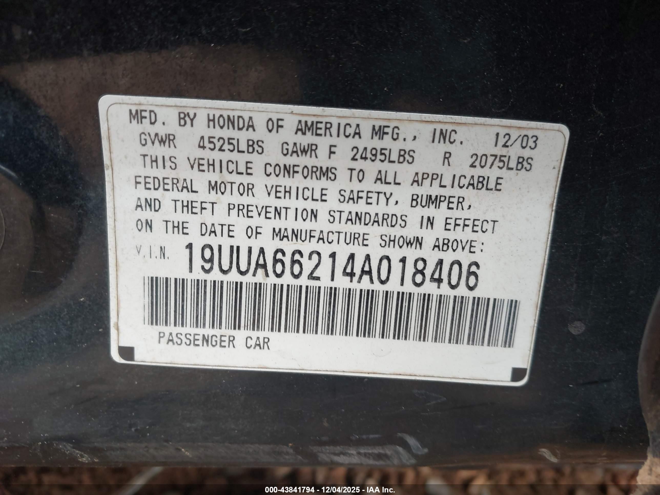 ACURA TL image 9