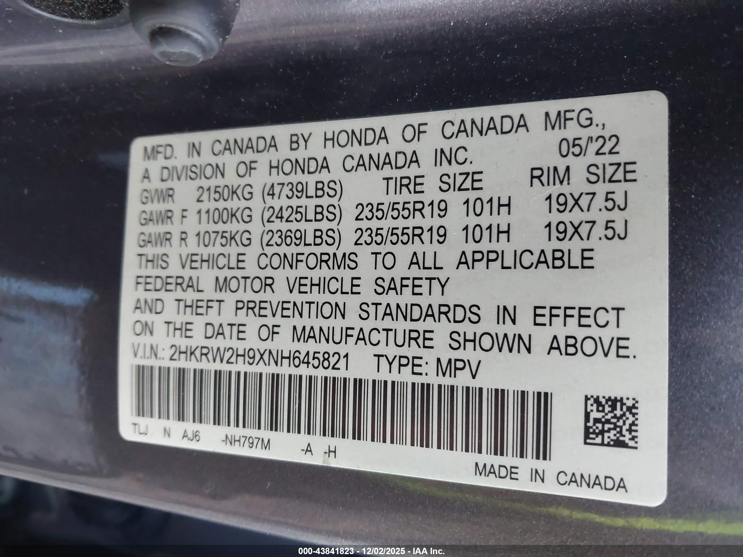 HONDA CR-V image 9