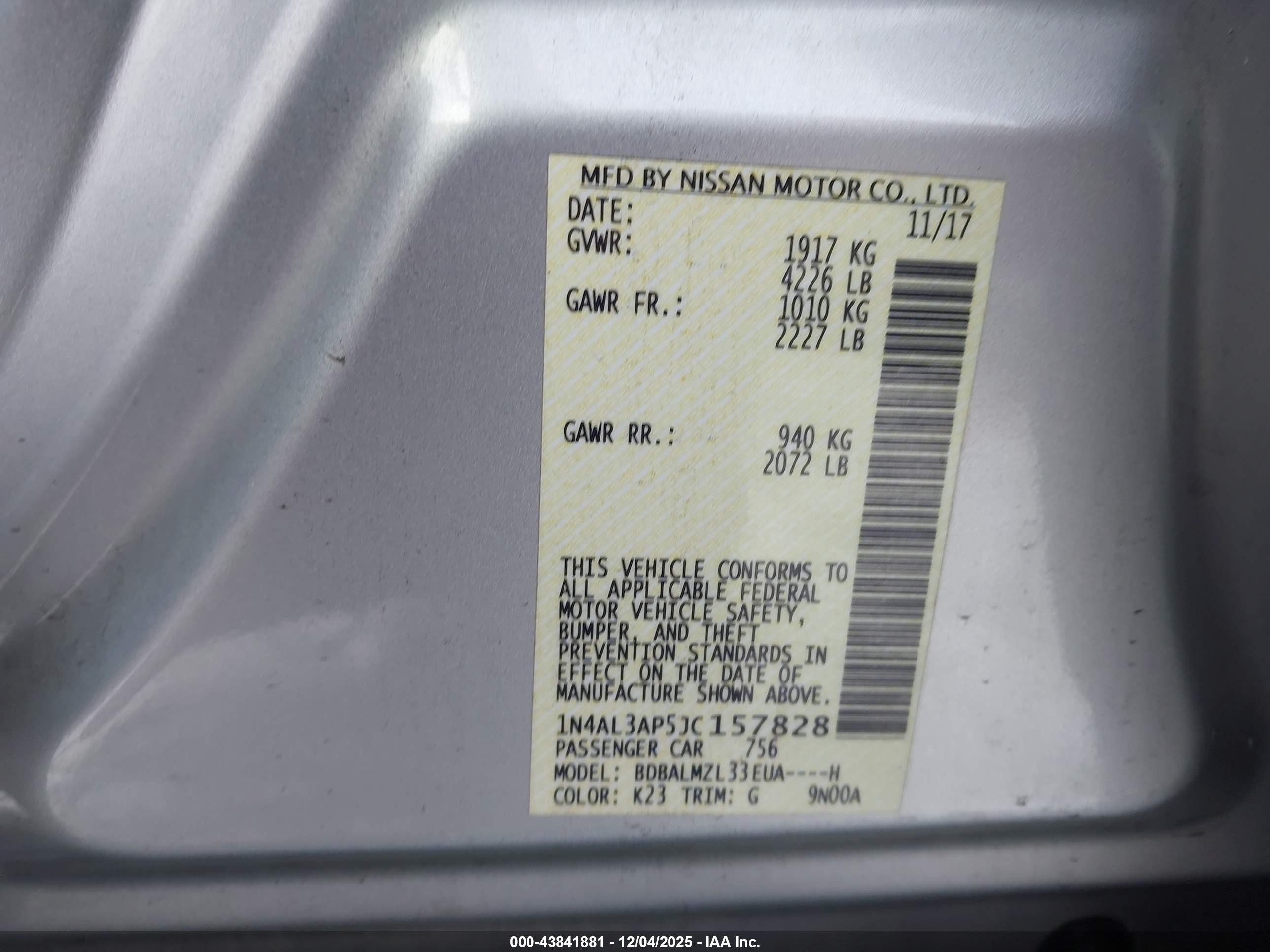 NISSAN ALTIMA image 9