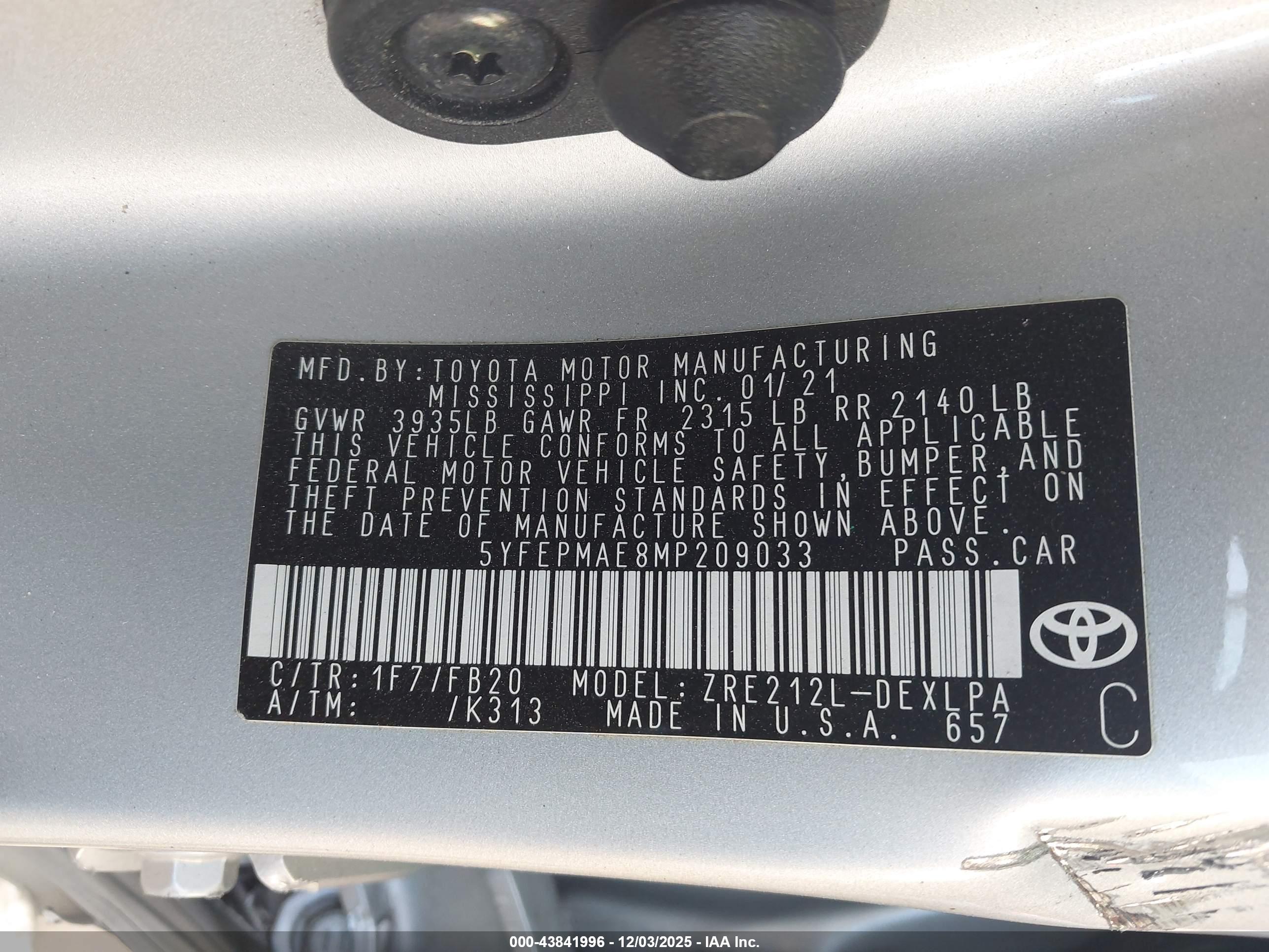TOYOTA COROLLA image 9