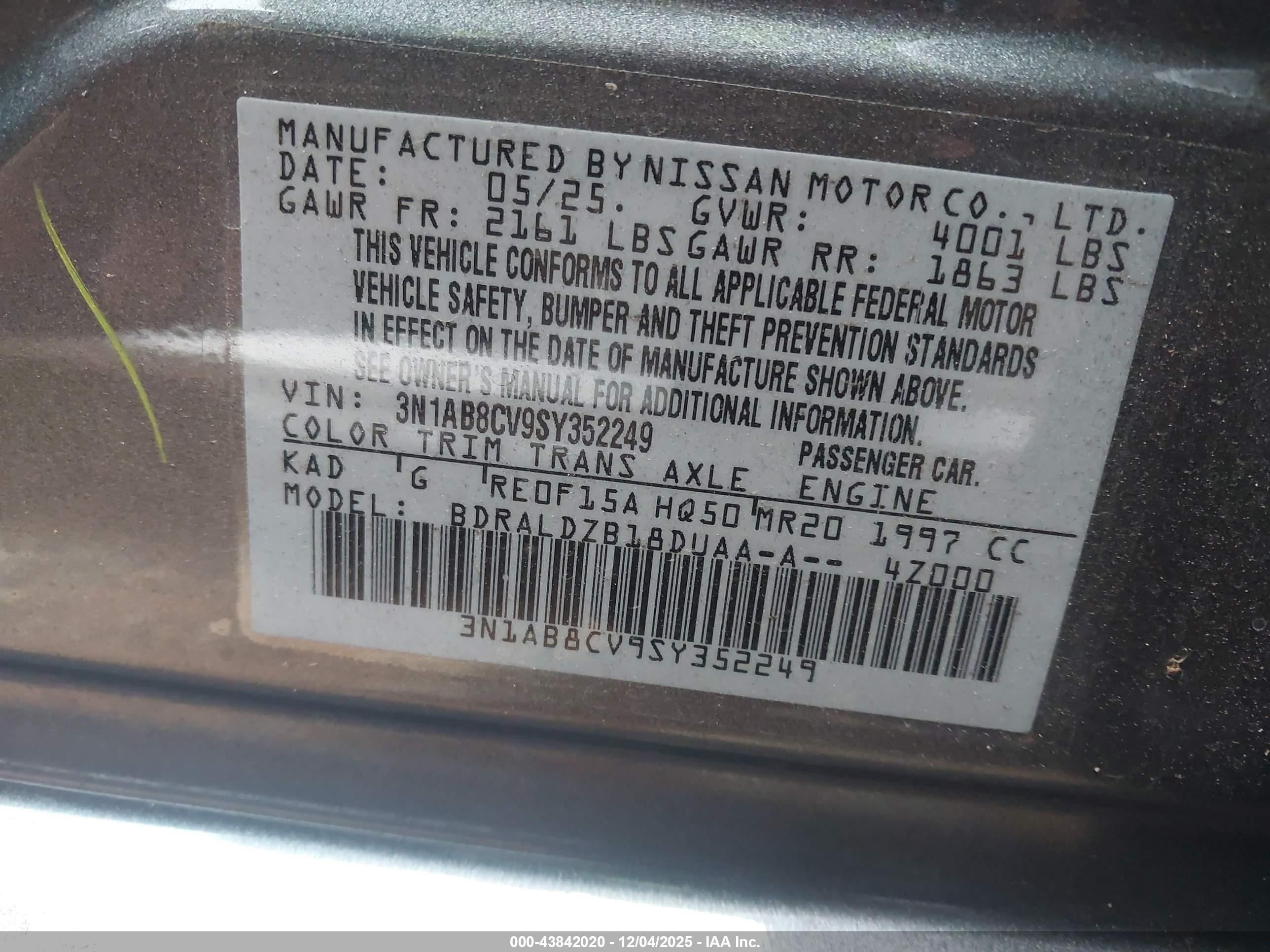NISSAN SENTRA image 9