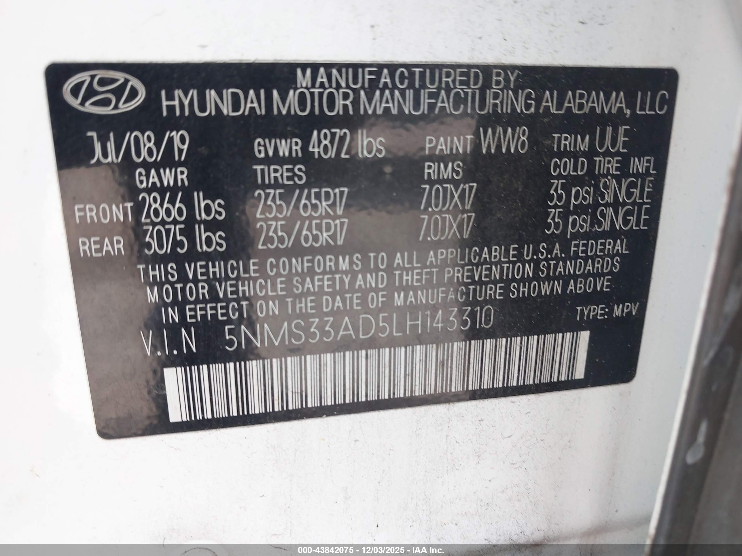 HYUNDAI SANTA image 9