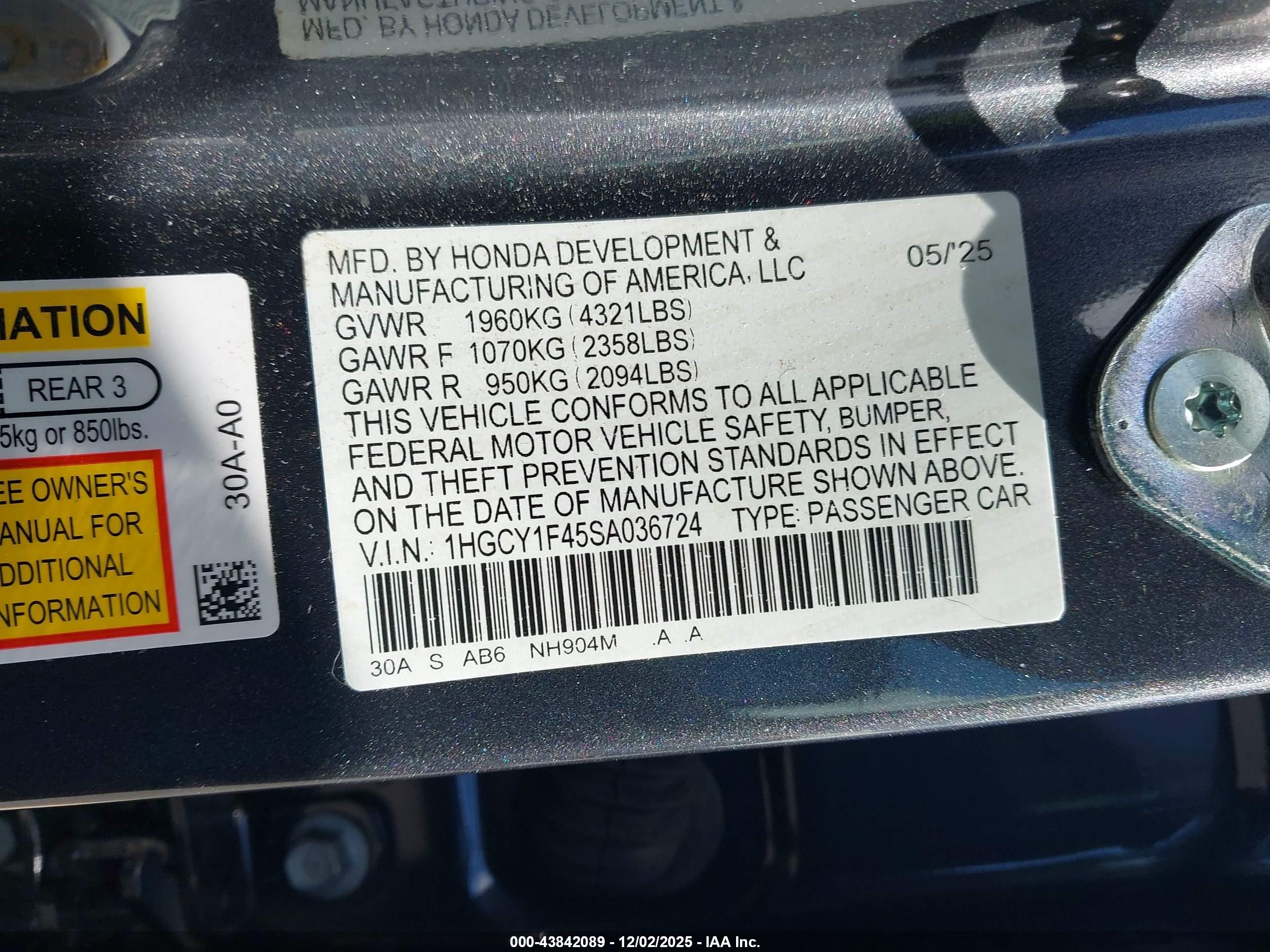 HONDA ACCORD image 9