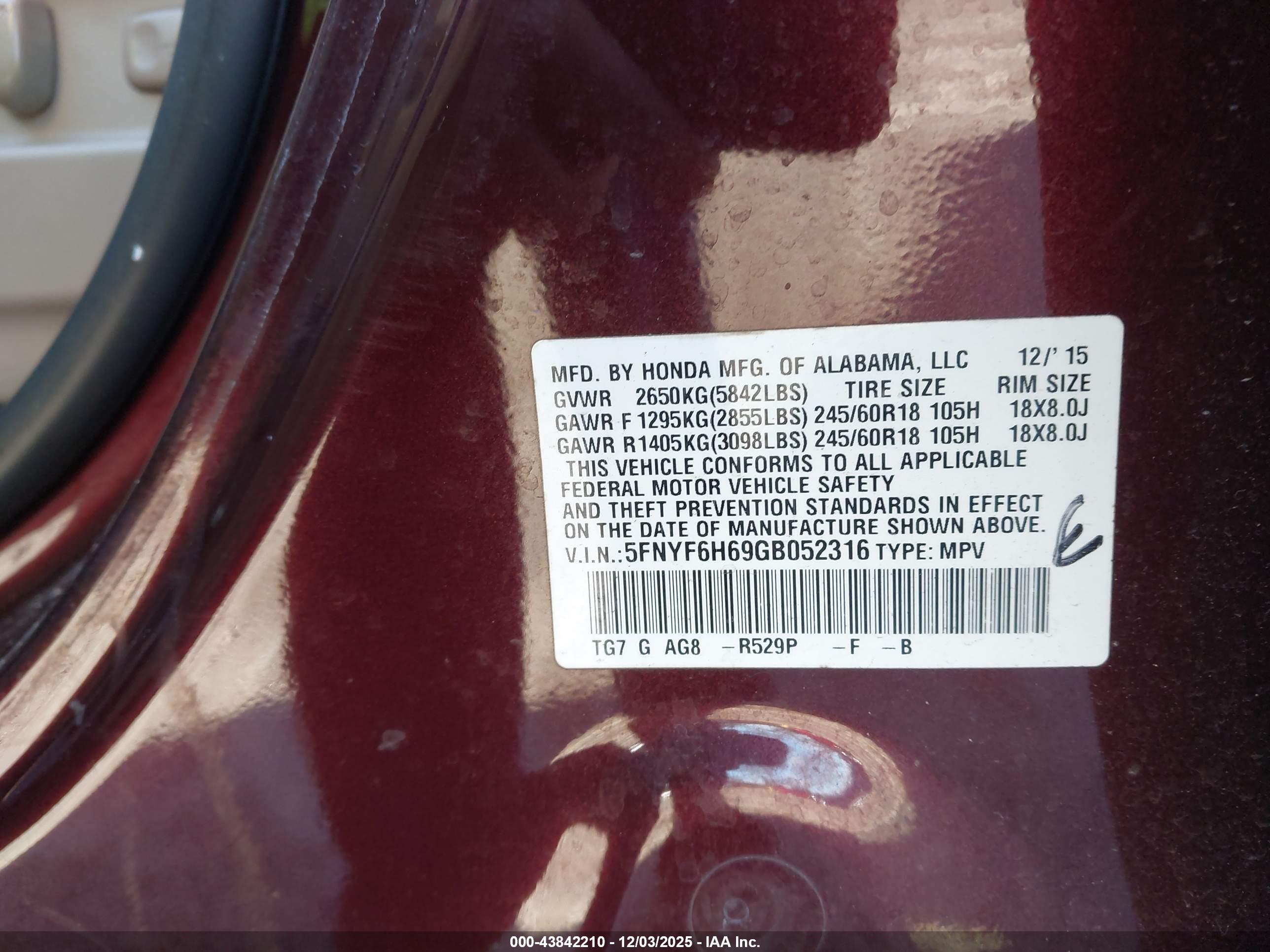 HONDA PILOT image 9