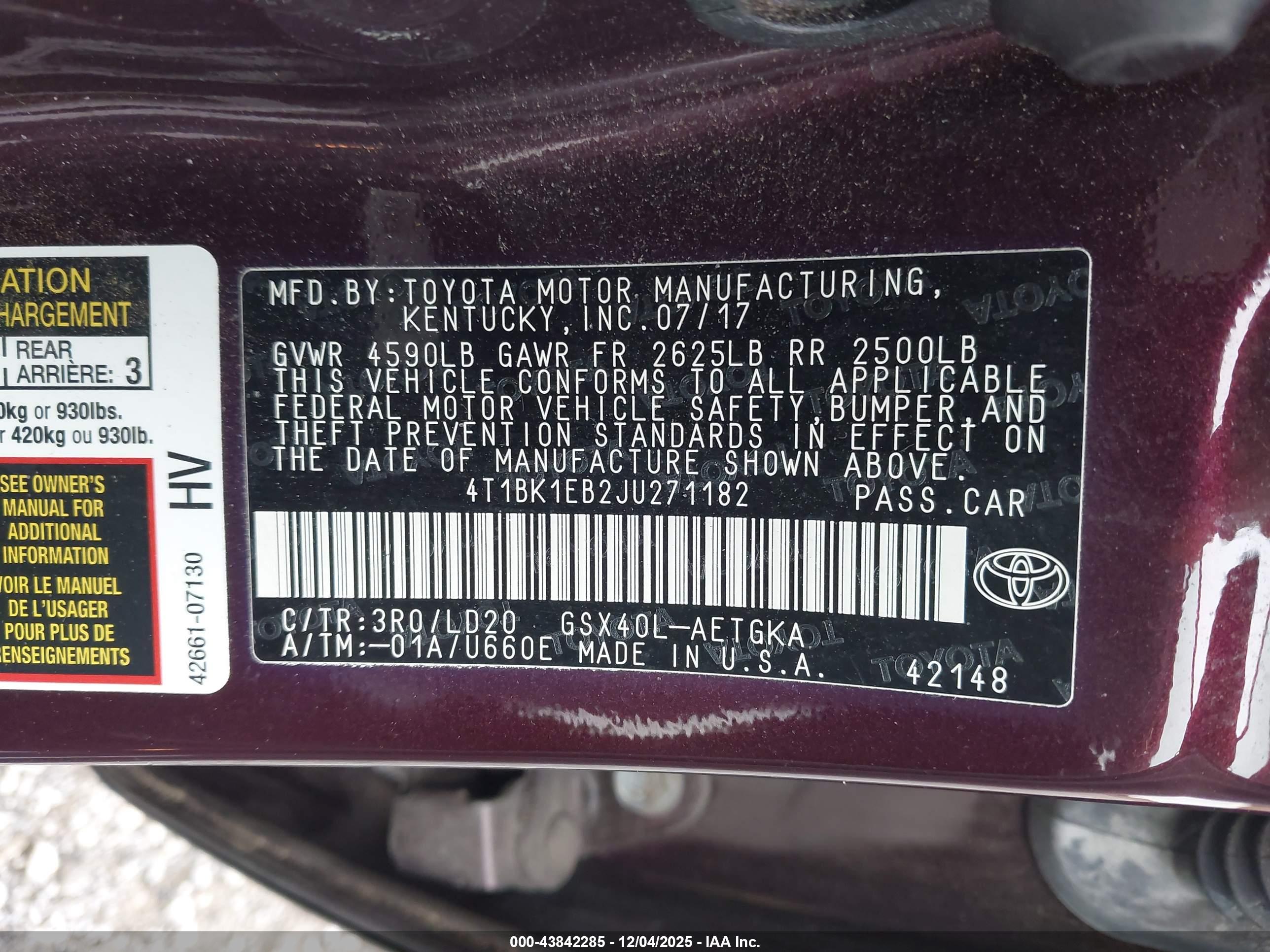 TOYOTA AVALON image 9