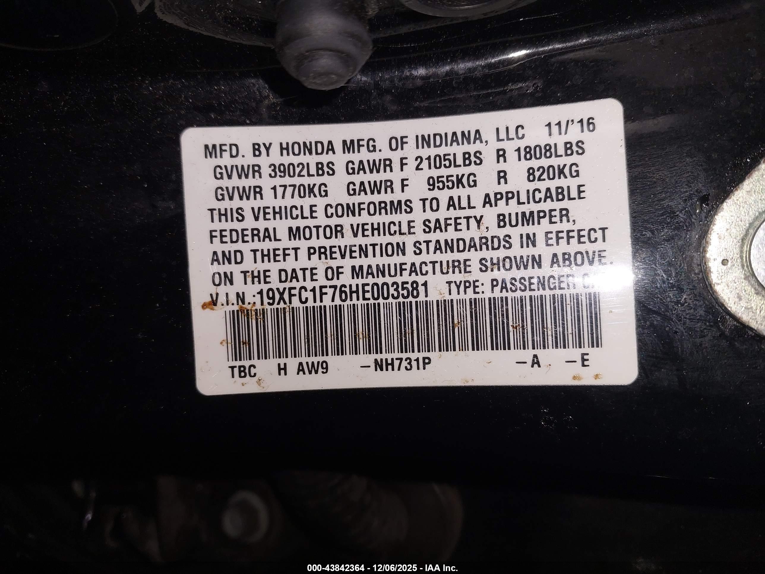 HONDA CIVIC image 9