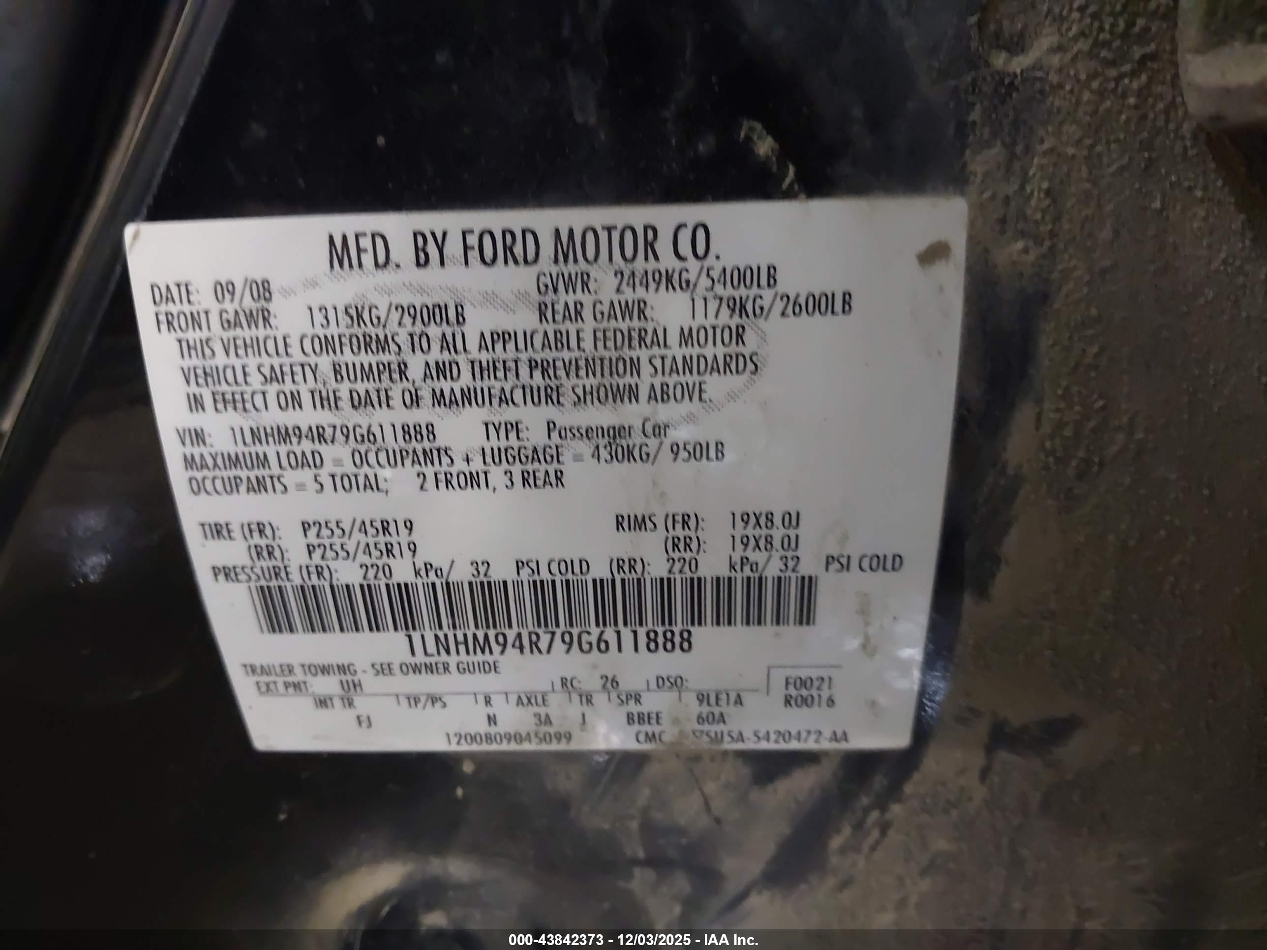 LINCOLN MKS image 9