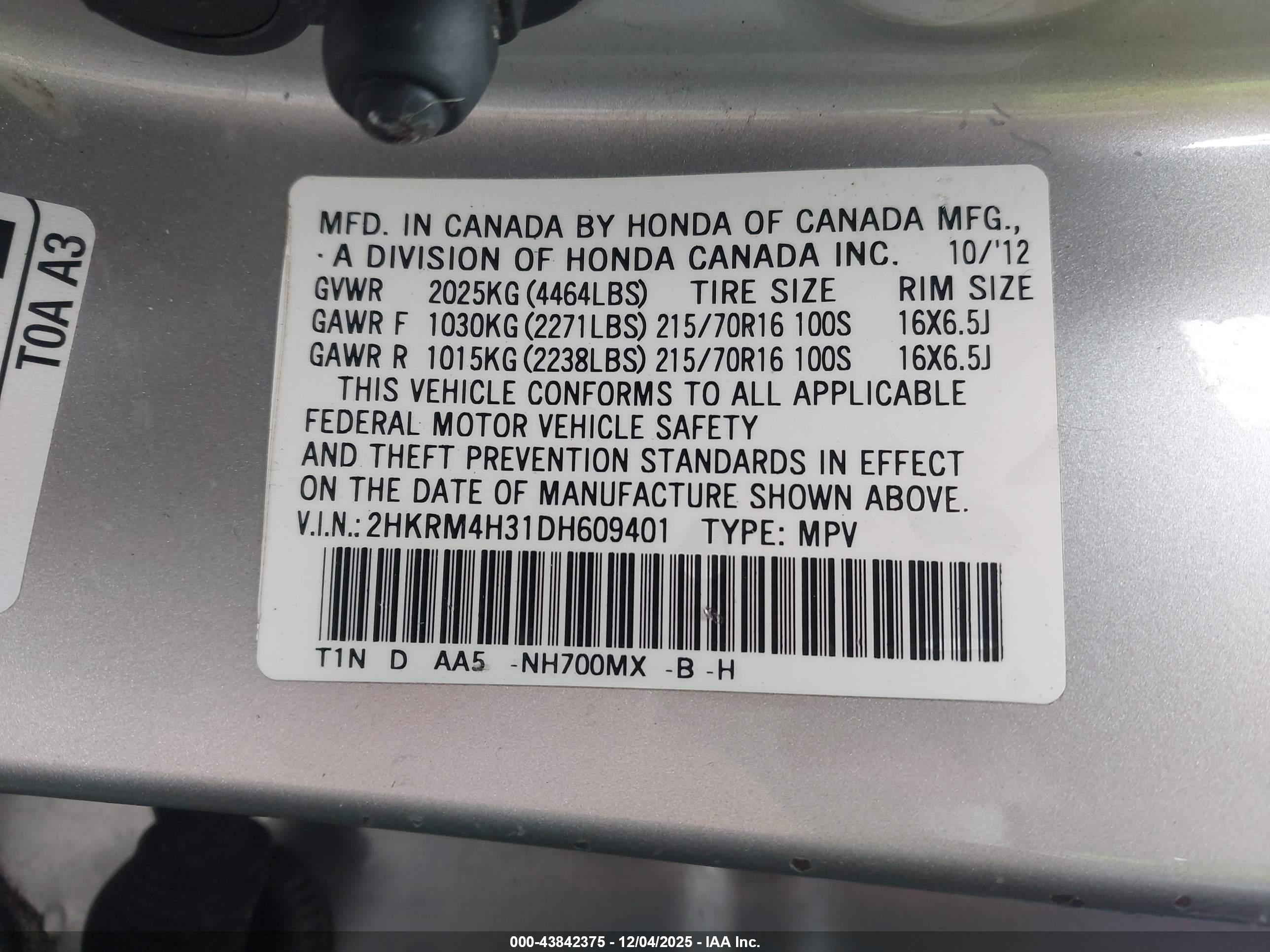 HONDA CR-V image 9