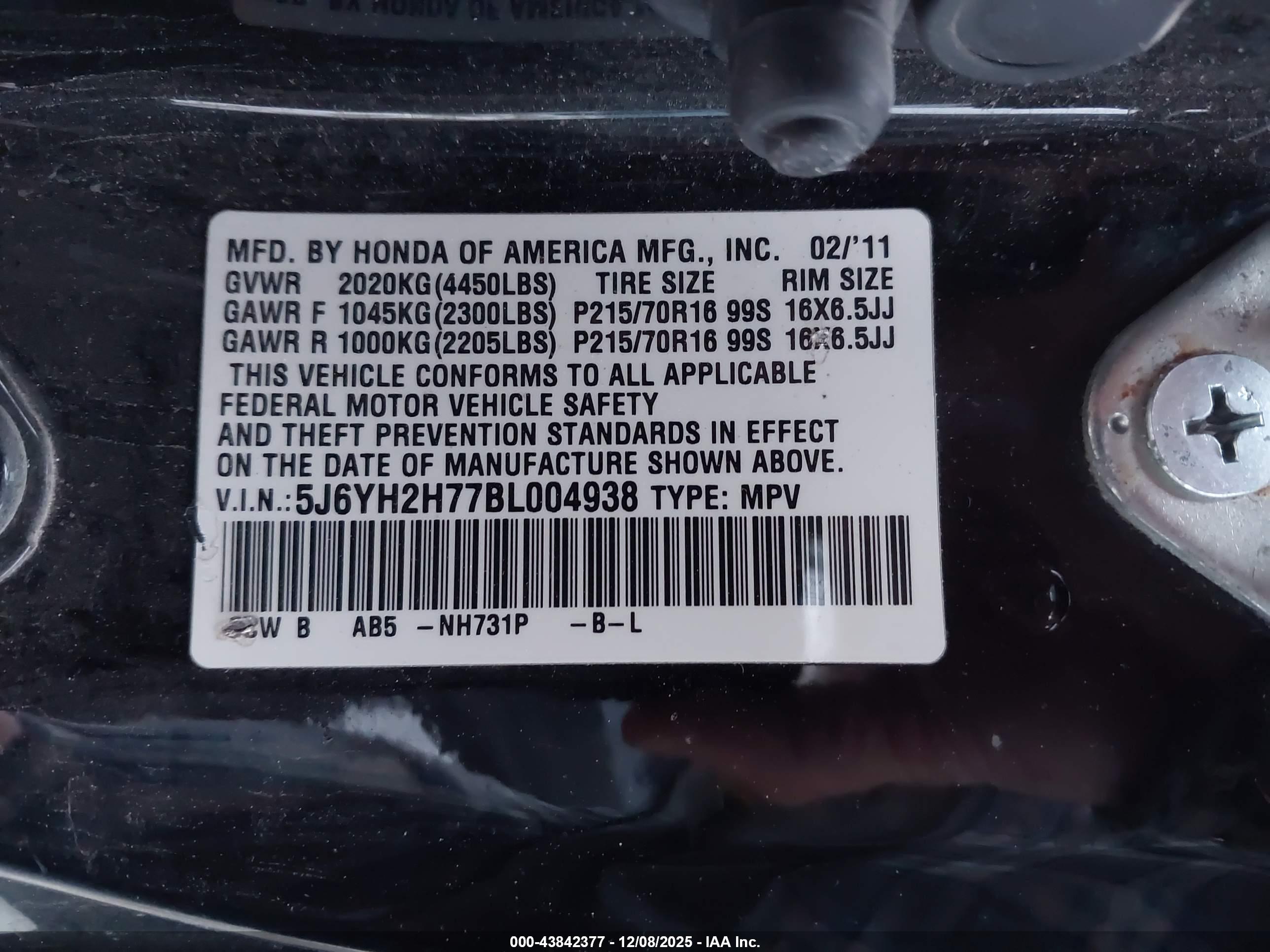 HONDA ELEMENT image 9