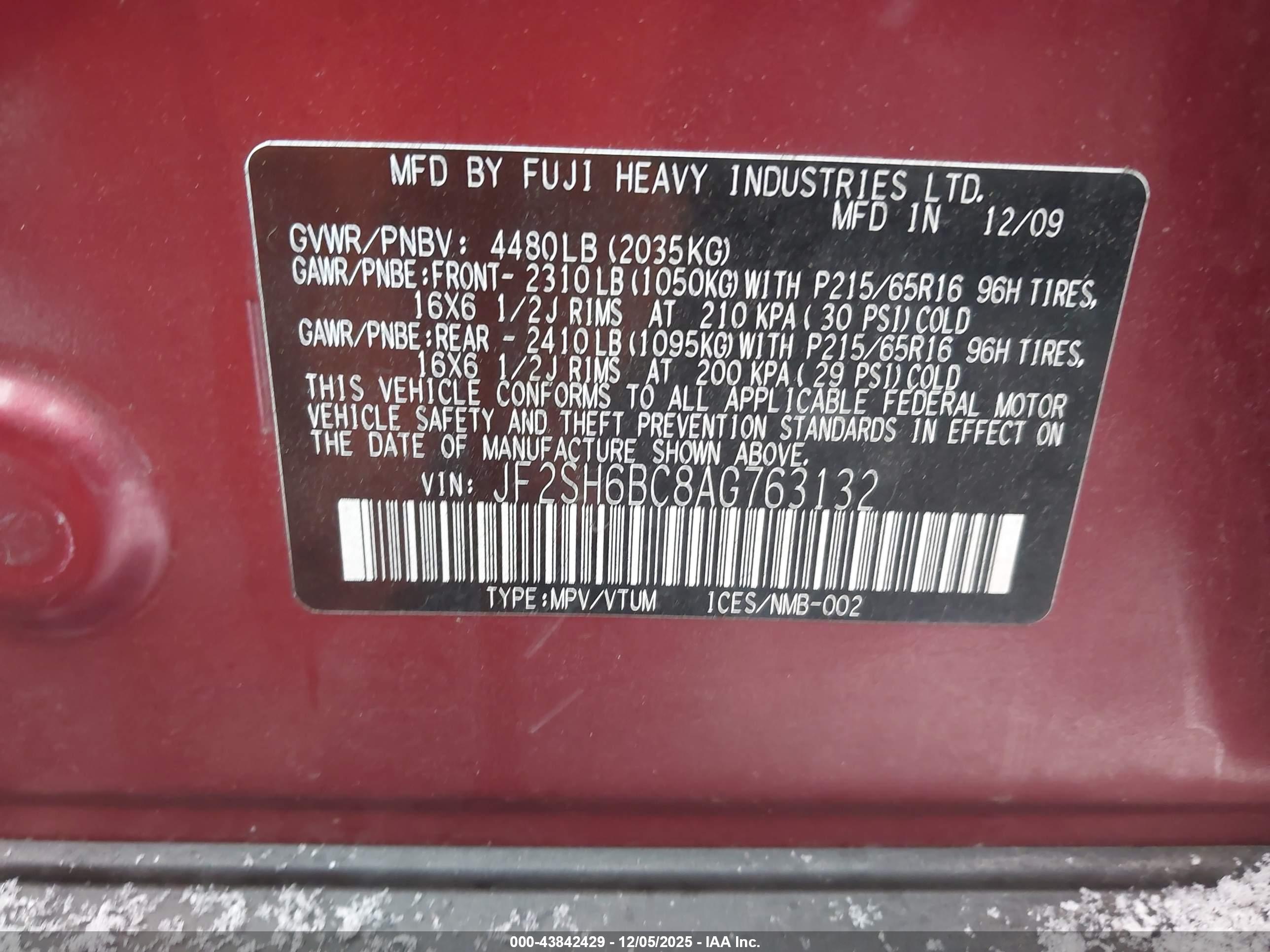 SUBARU FORESTER image 9