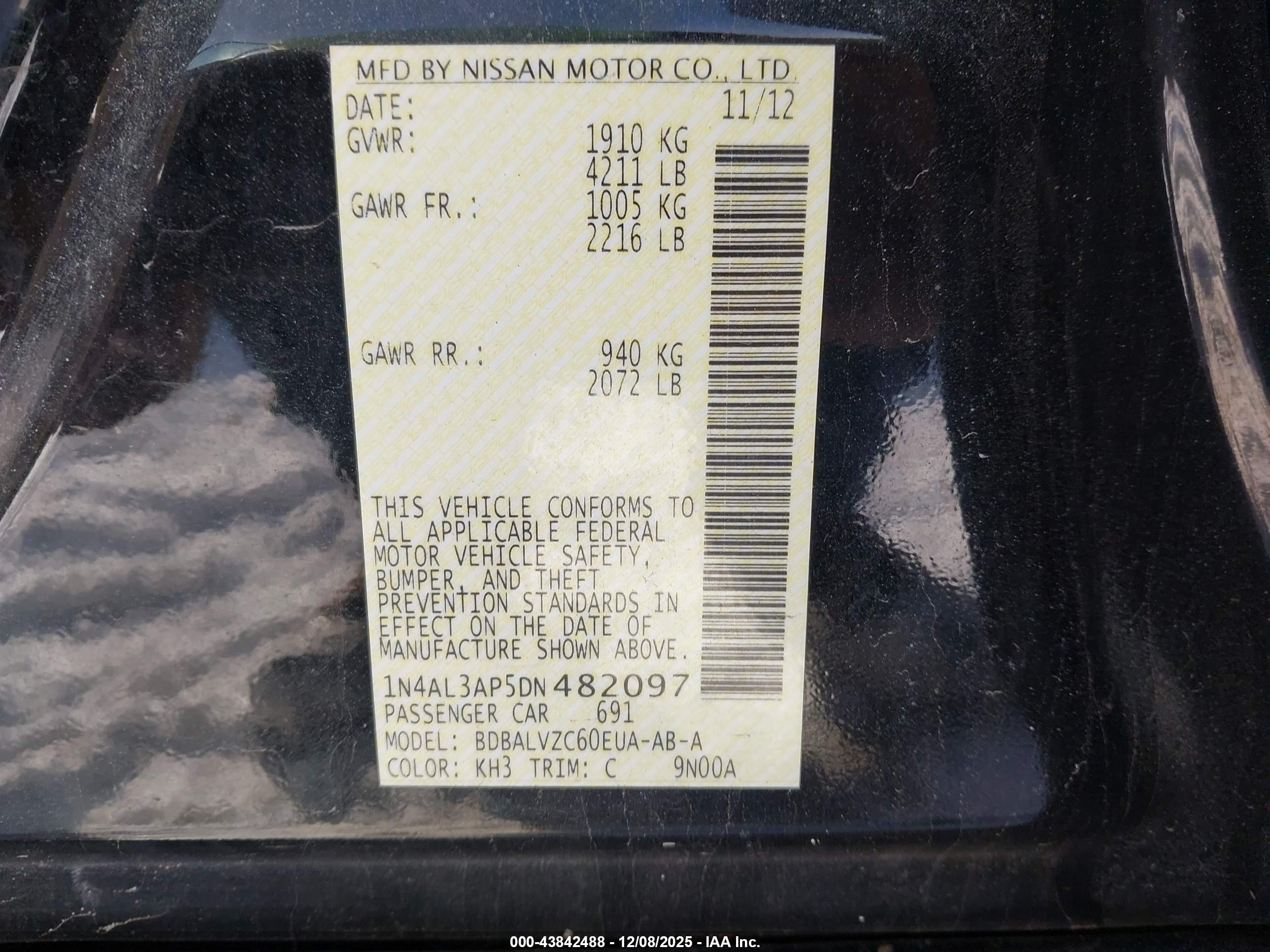 NISSAN ALTIMA image 9